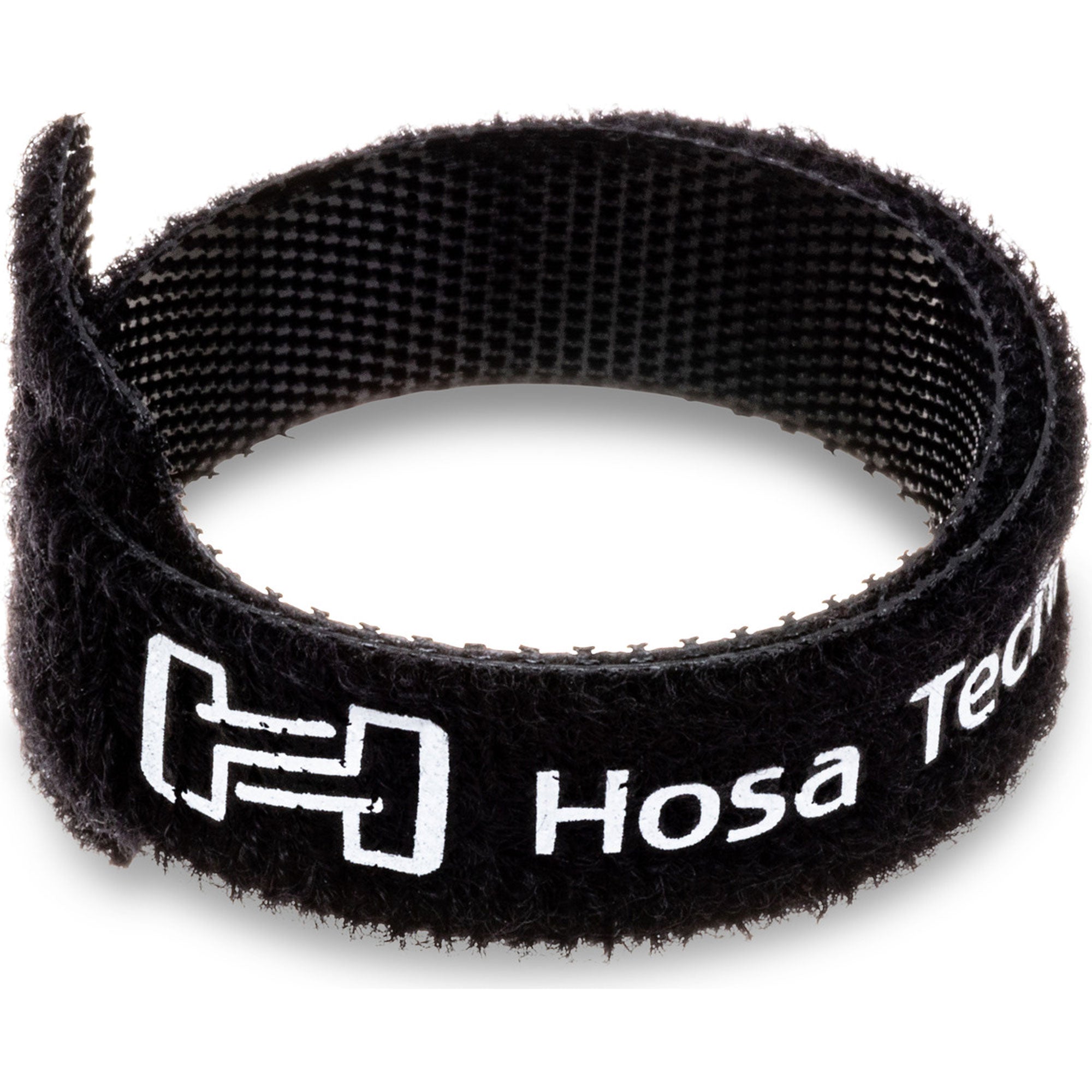 Hosa WTI-508 Hook & Loop Cable Ties 0.5 x 8" (Black, 50-Pack)