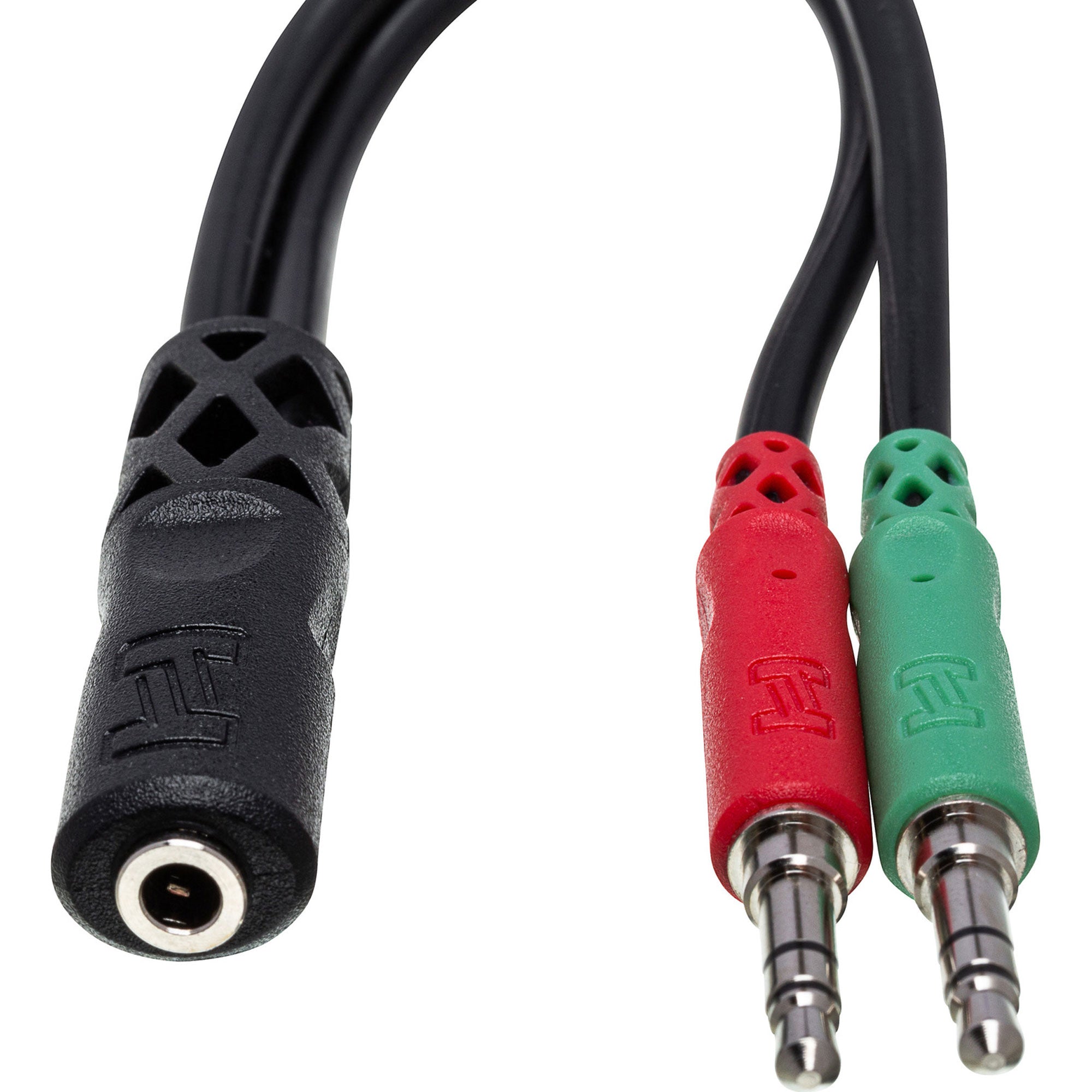 Hosa YMM-107 3.5mm TRRSF to Dual 3.5mm TRS Headset/Mic Breakout Cable