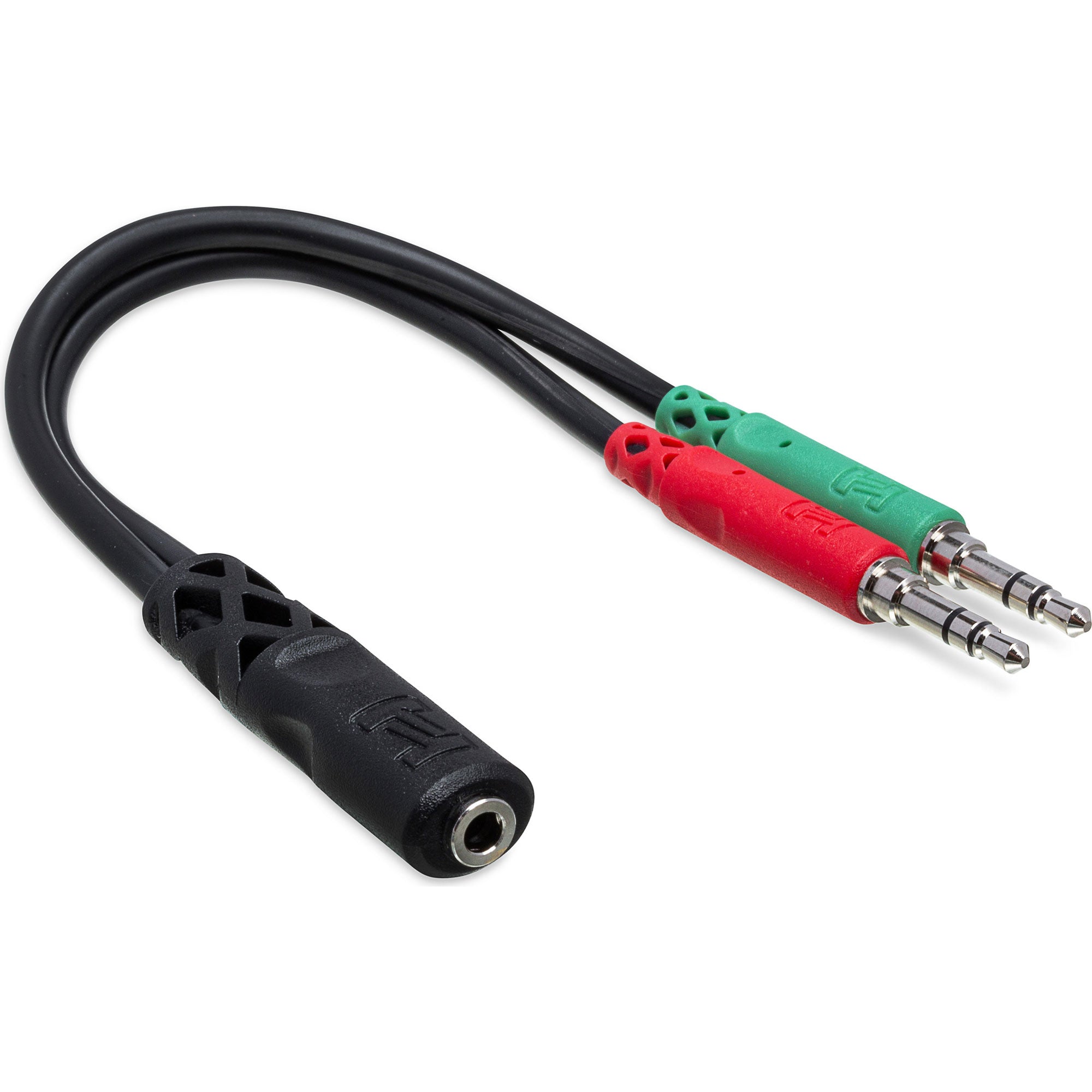 Hosa YMM-107 3.5mm TRRSF to Dual 3.5mm TRS Headset/Mic Breakout Cable