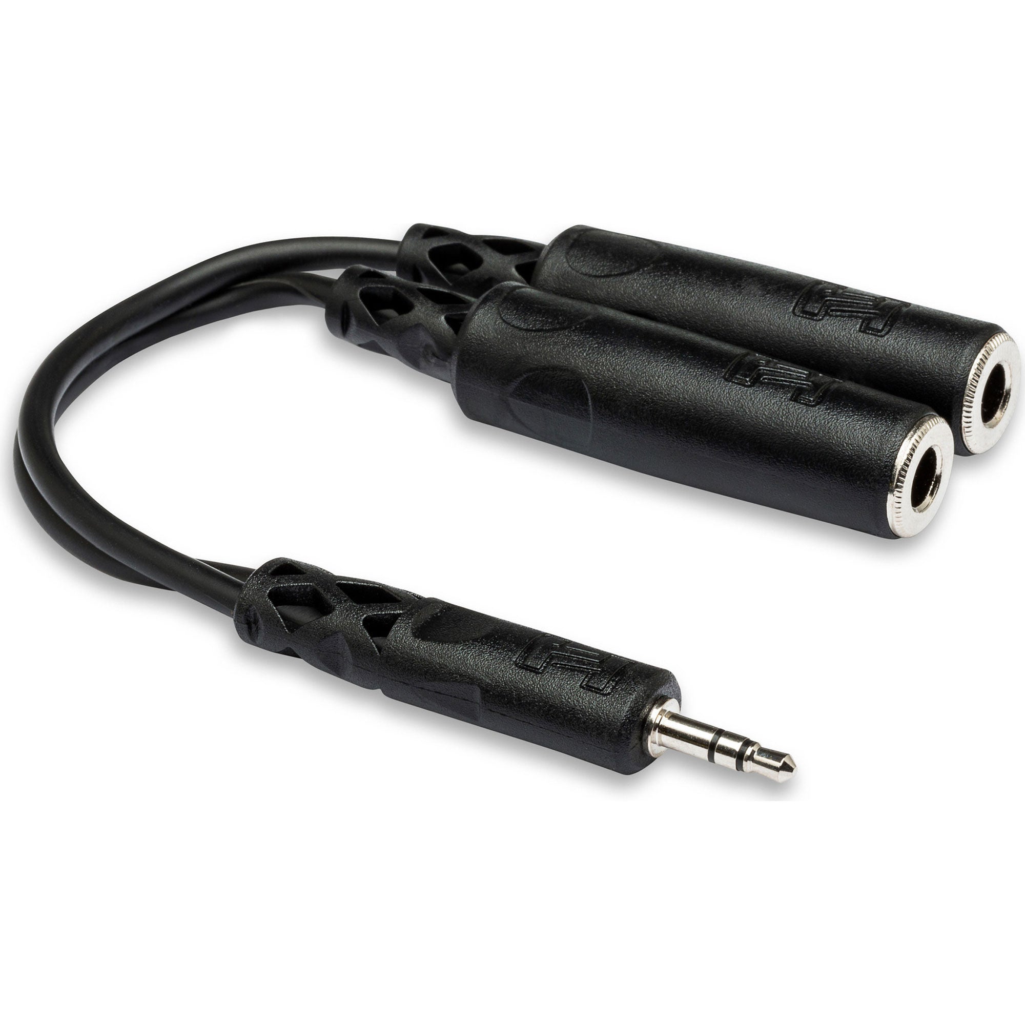 Hosa YMP-233 Male 3.5mm TRS to Dual Female 1/4" TRS Y Cable