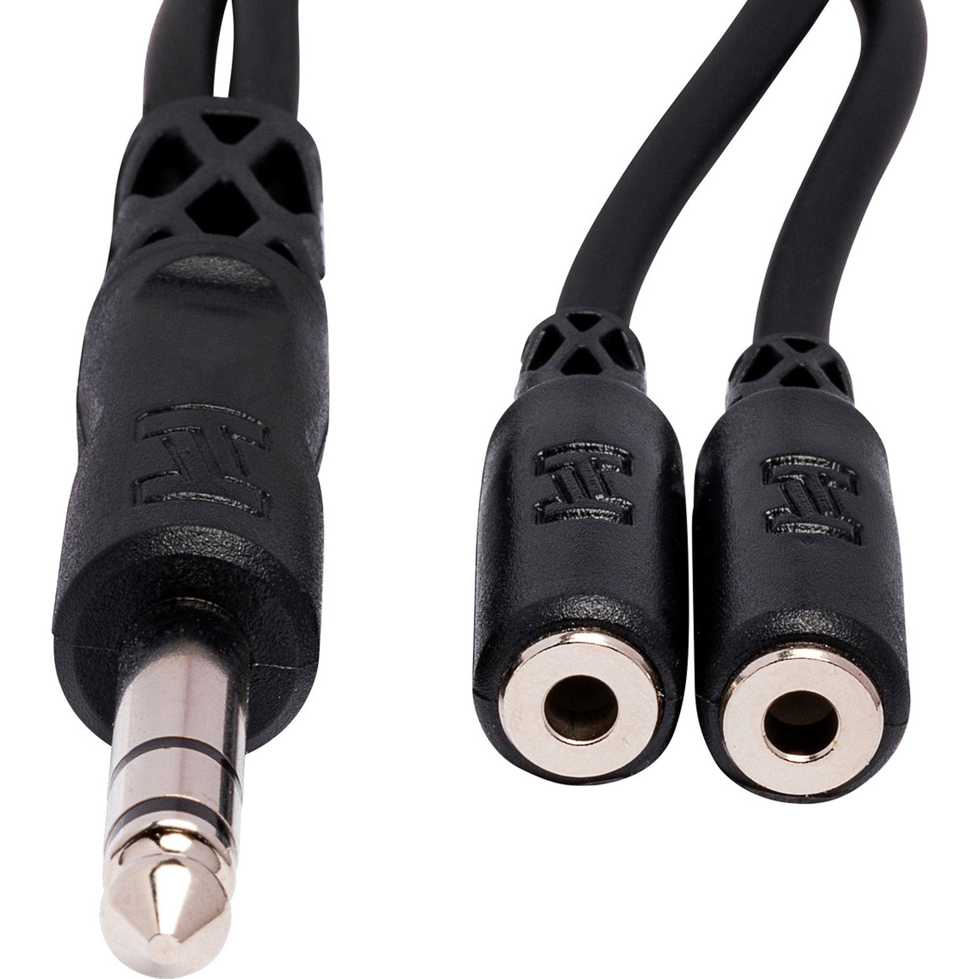 Hosa YMP-234 Male 1/4" TRS to Dual Female 3.5mm TRS Y Cable