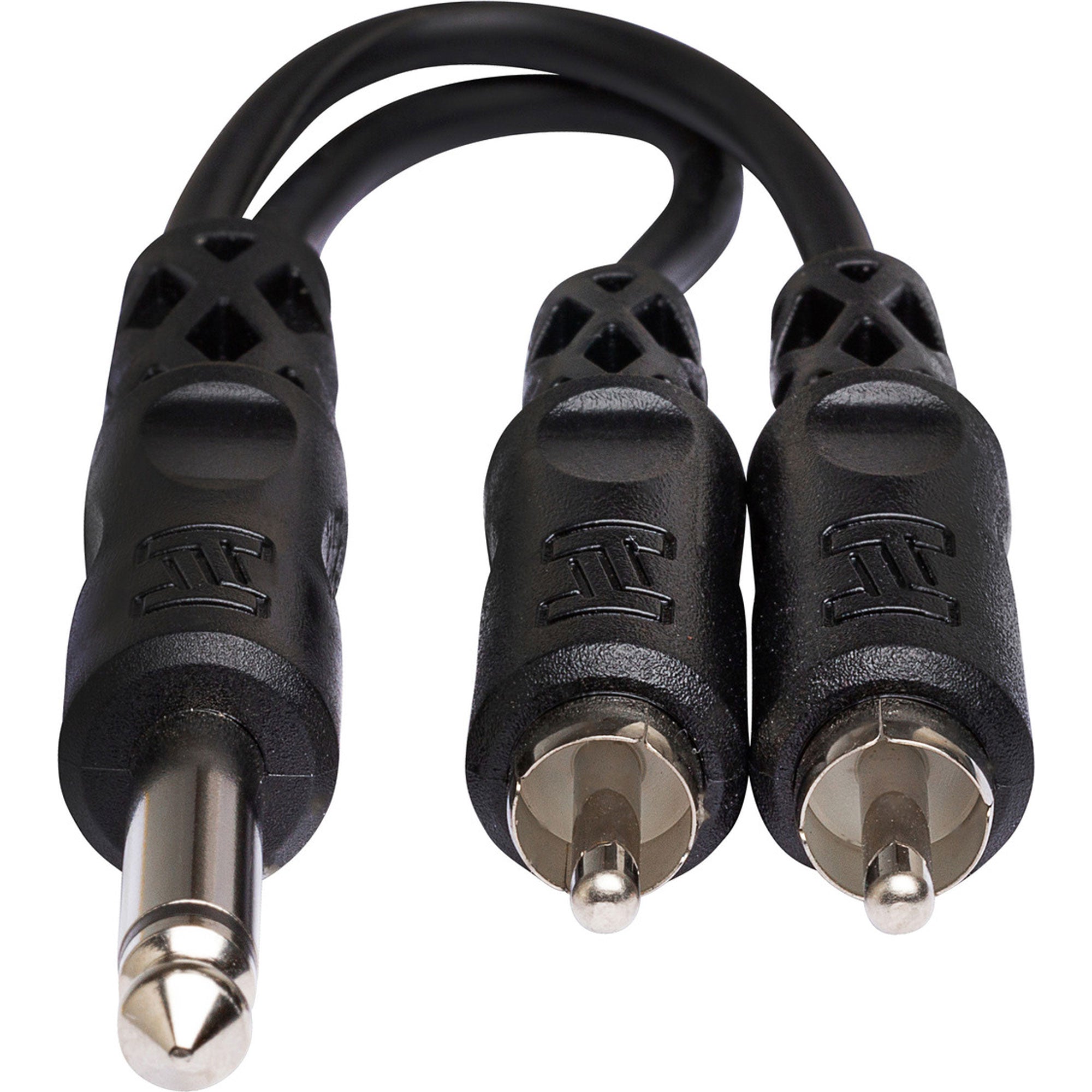 Hosa YPR-124 1/4" TS Male to Dual RCA Male Y Cable