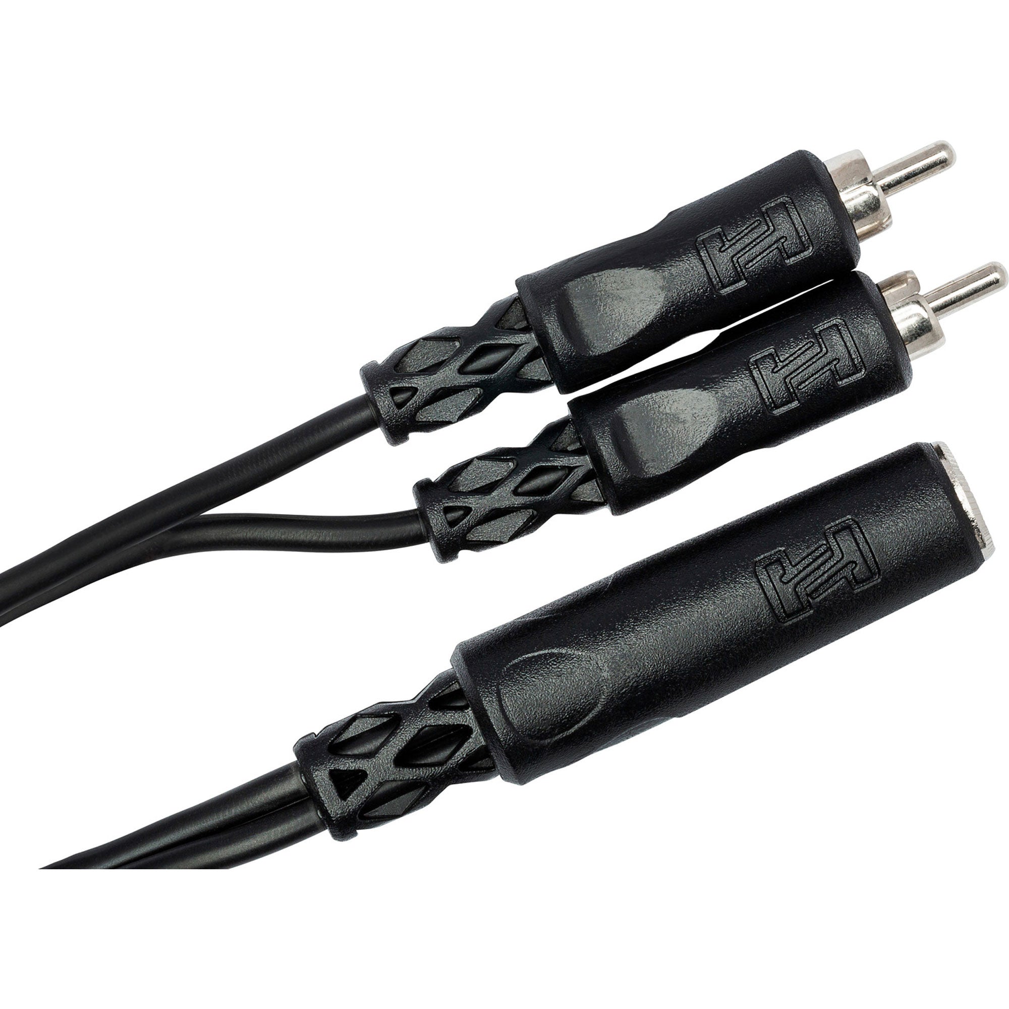 Hosa YPR-131 1/4" TS Female to Dual RCA Male Y Cable