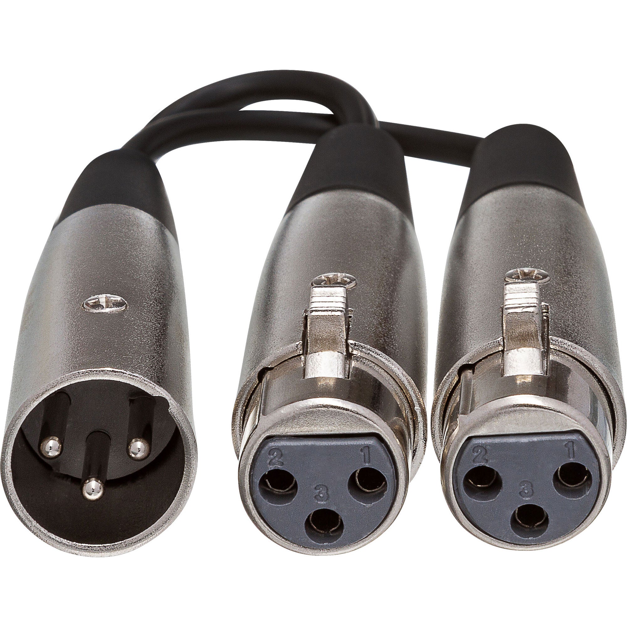 Hosa YXF-101.5 Dual XLR3F to XLR3M Y Cable (18")