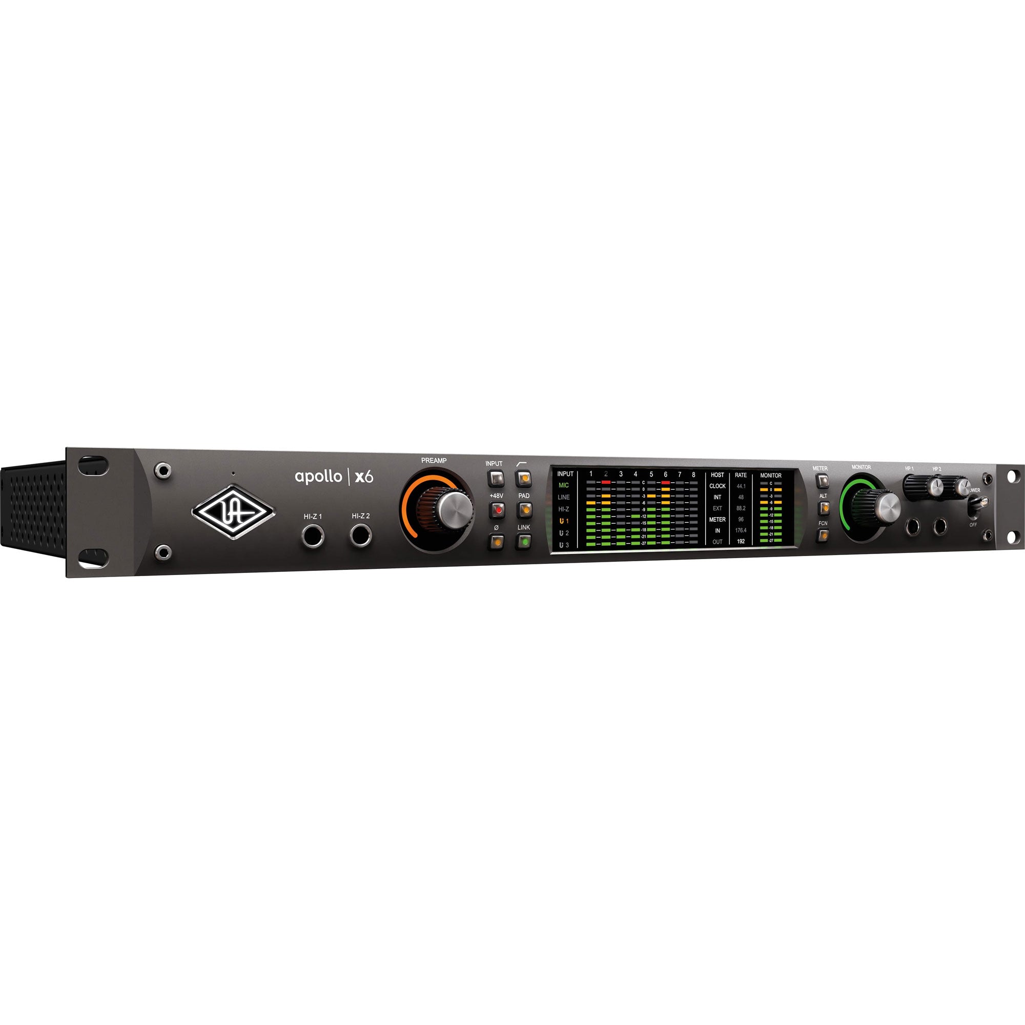 Universal Audio Apollo x6 Thunderbolt 3 Audio Interface with Real-Time UAD Processing