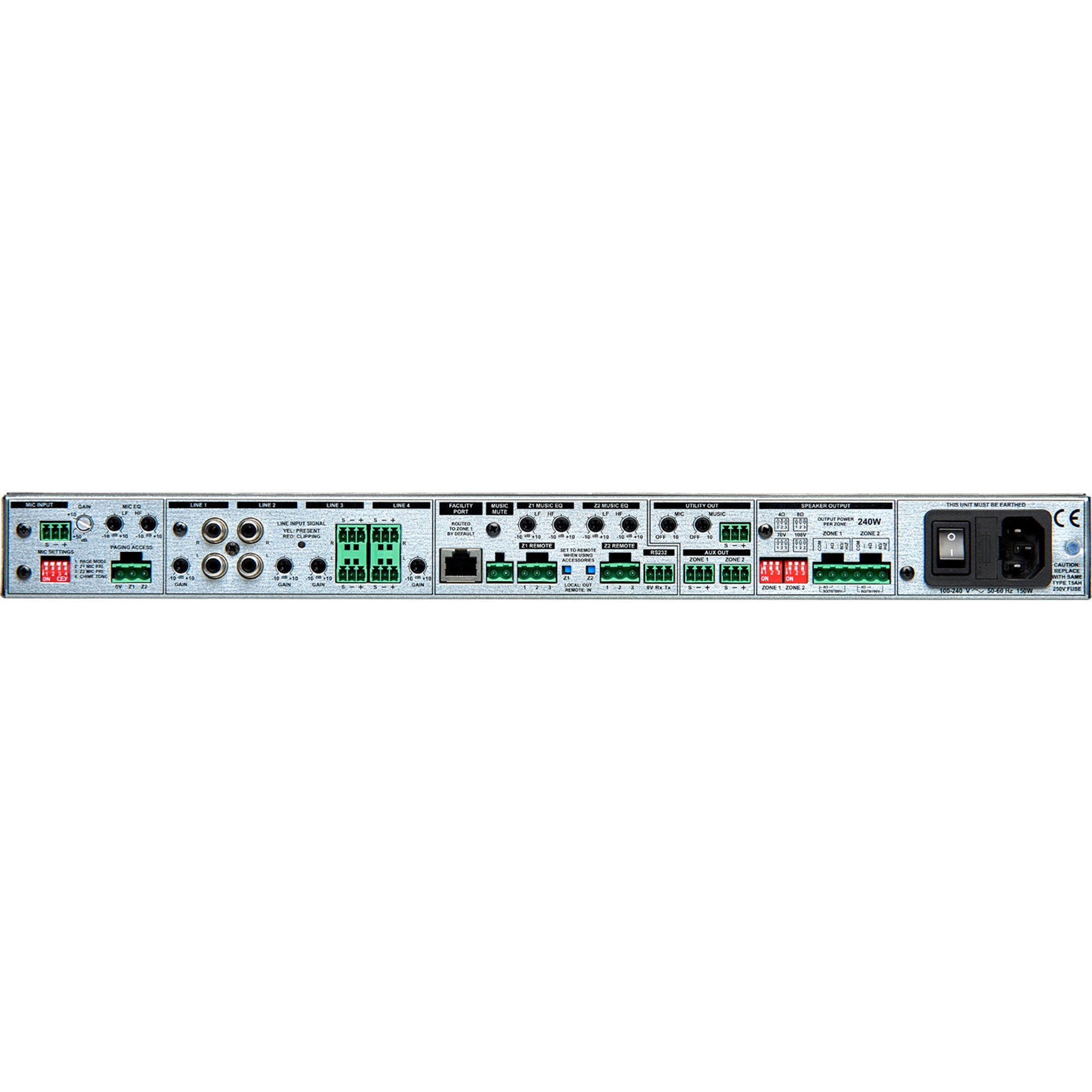 Cloud 24-240 2 Zone Integrated Mixer Amplifier (2 x 240W)