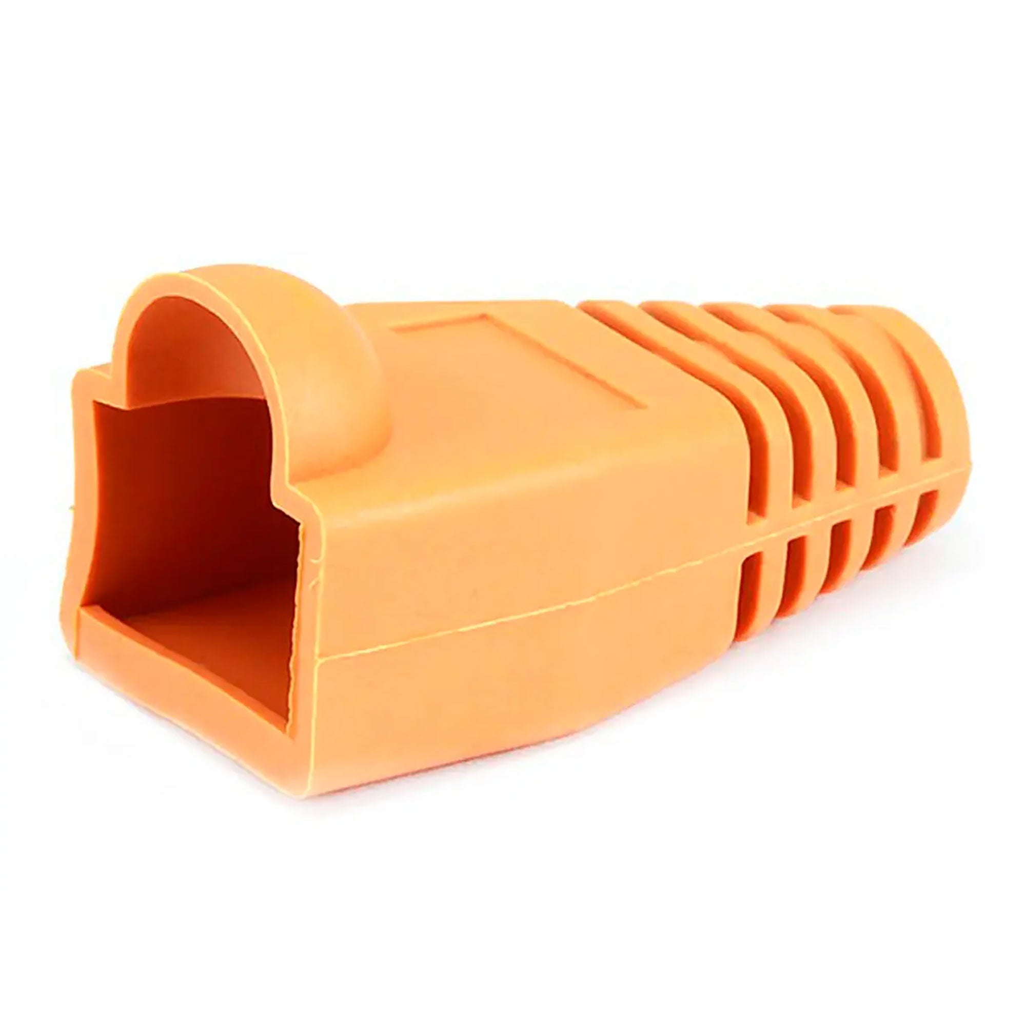 Performance Audio RJ45 CAT5, CAT5e Ethernet Network Strain Relief Boot (6.5mm, Orange, 50 Pack)