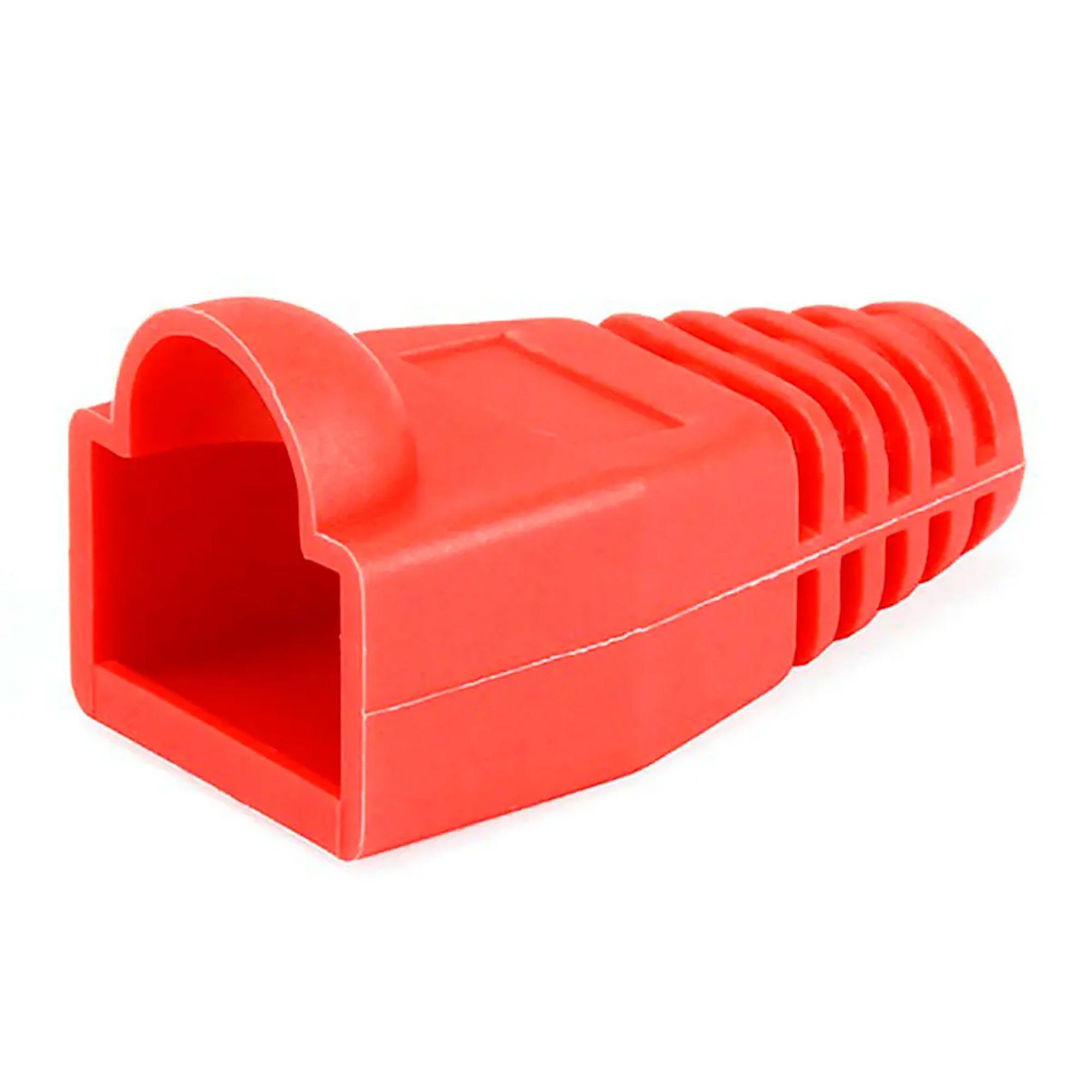 Performance Audio RJ45 CAT5, CAT5e Ethernet Network Strain Relief Boot (6.5mm, Red, 50 Pack)