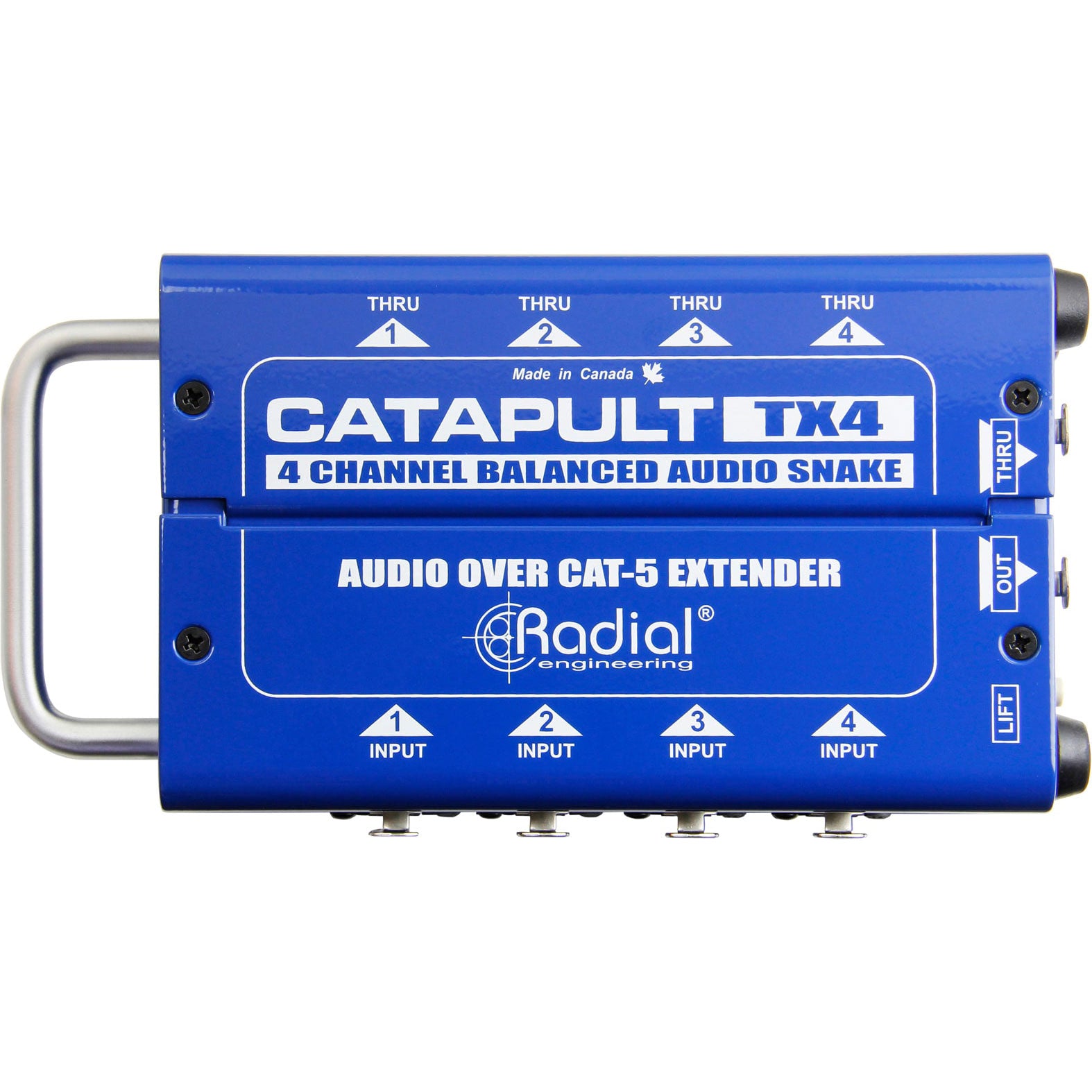 Radial Engineering Catapult TX4 4-Channel Cat5/Cat6 Analog Audio Snake (Transmitter)