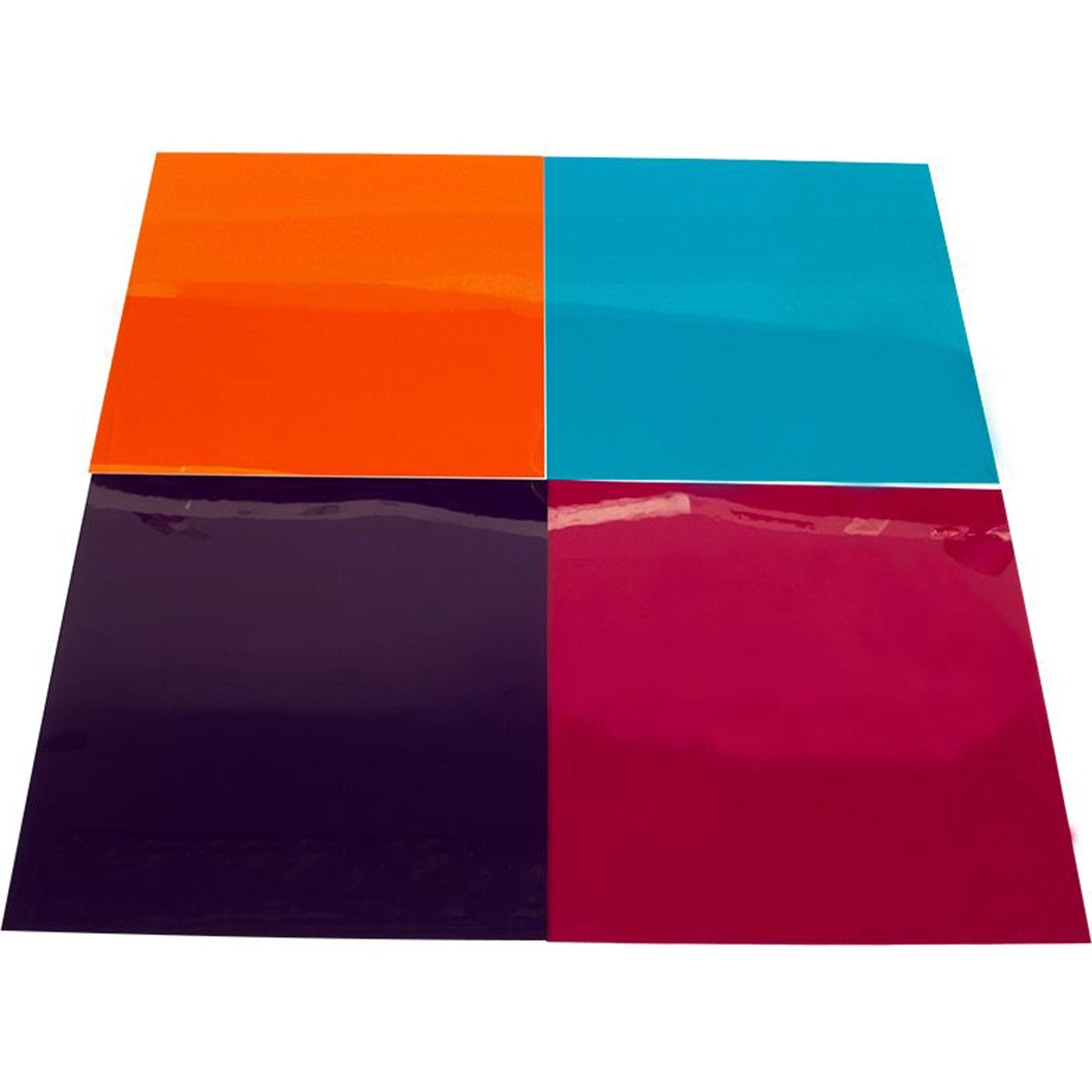 American DJ CGS-7 Pre-Cut Gel Paper, 7x7", Pack B (Amber, Turquoise, Mauve & Pink)