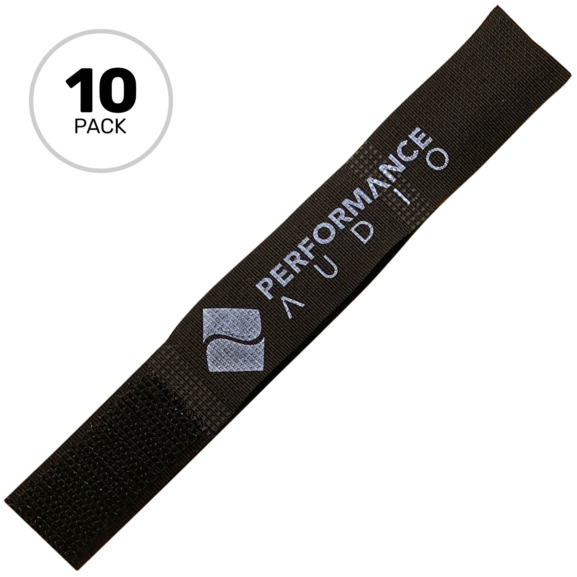 Cord-Lox 205-C Closed Loop Velcro Hook and Loop Cable Ties (3/4" x 5", Black, 10 Pack)