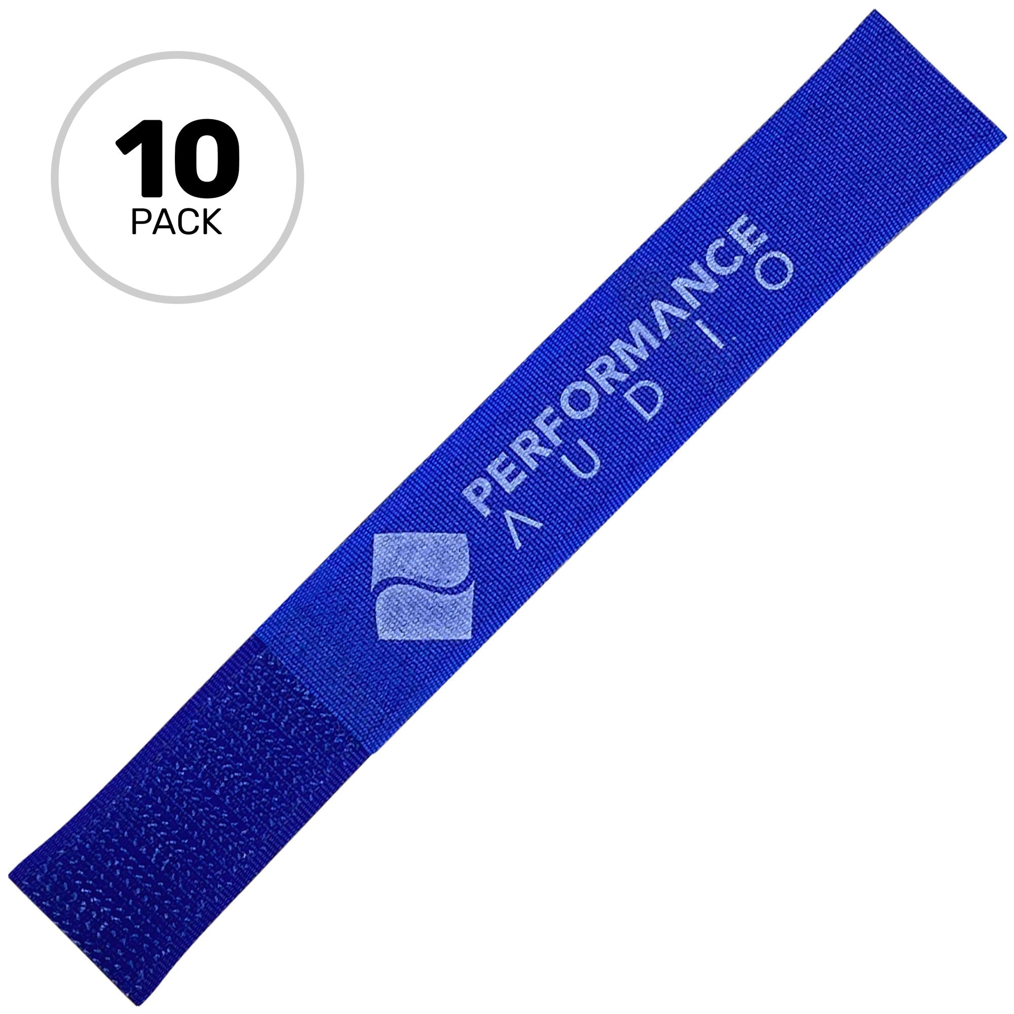 Cord-Lox 205-C Closed Loop Velcro Hook and Loop Cable Ties (3/4" x 5", Blue, 10 Pack)