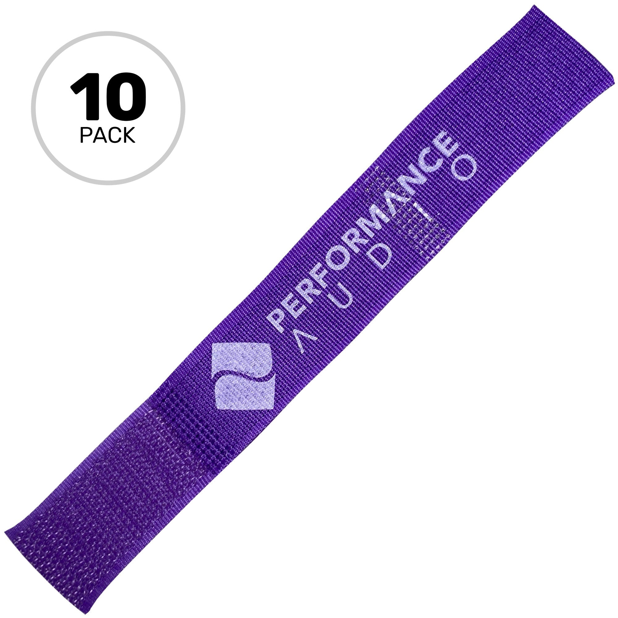 Cord-Lox 205-C Closed Loop Velcro Hook and Loop Cable Ties (3/4" x 5", Purple, 10 Pack)