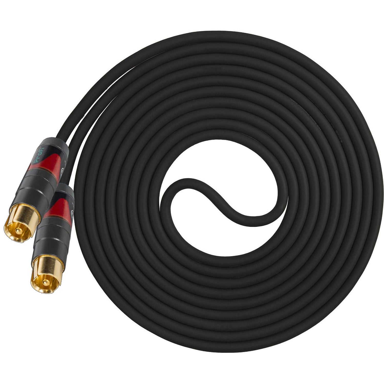 Custom Cables Single RCA-RCA Analog Audio Cable Made from Canare LV-61S & Premium Connectors