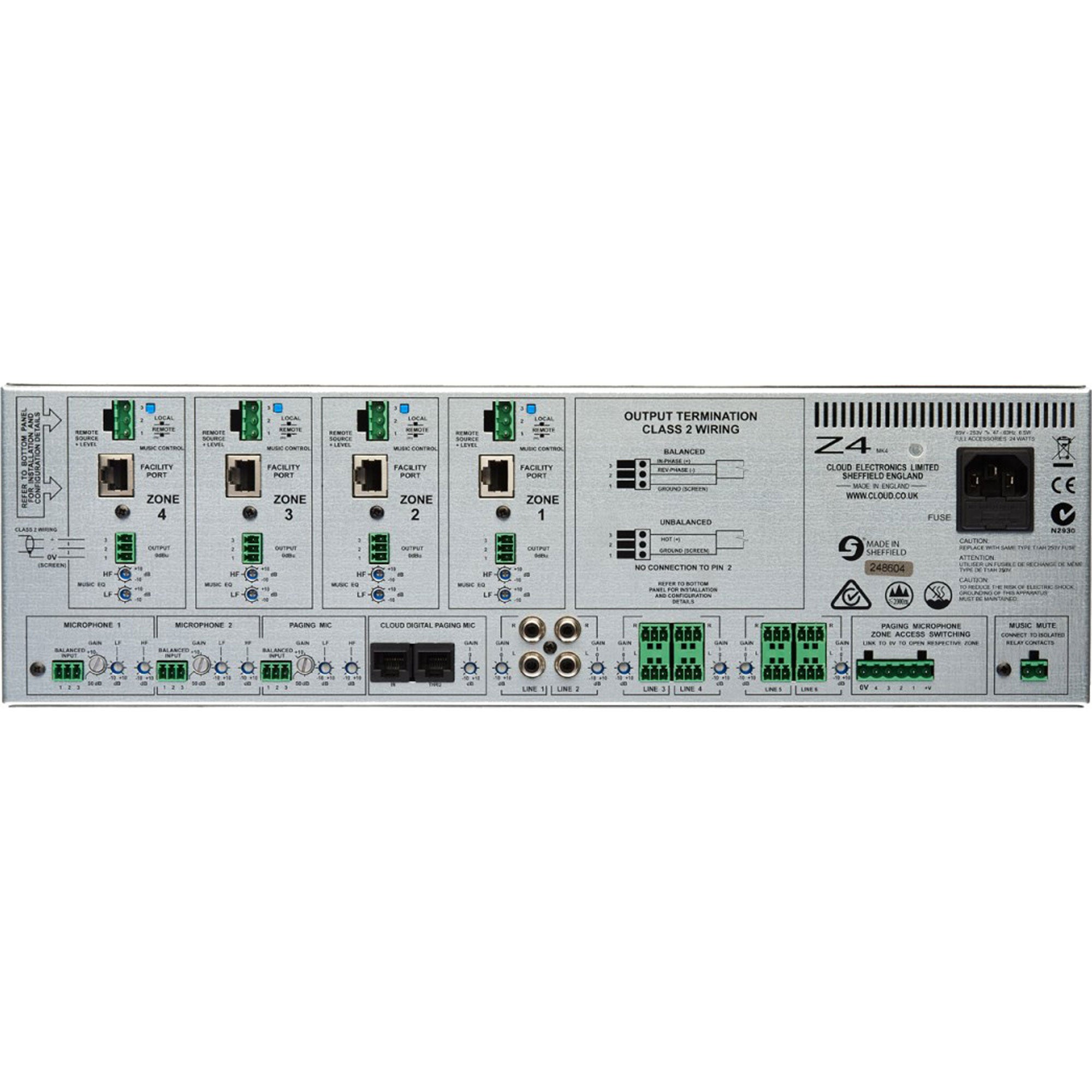 Cloud Z4MK4 4 Zone Mixer