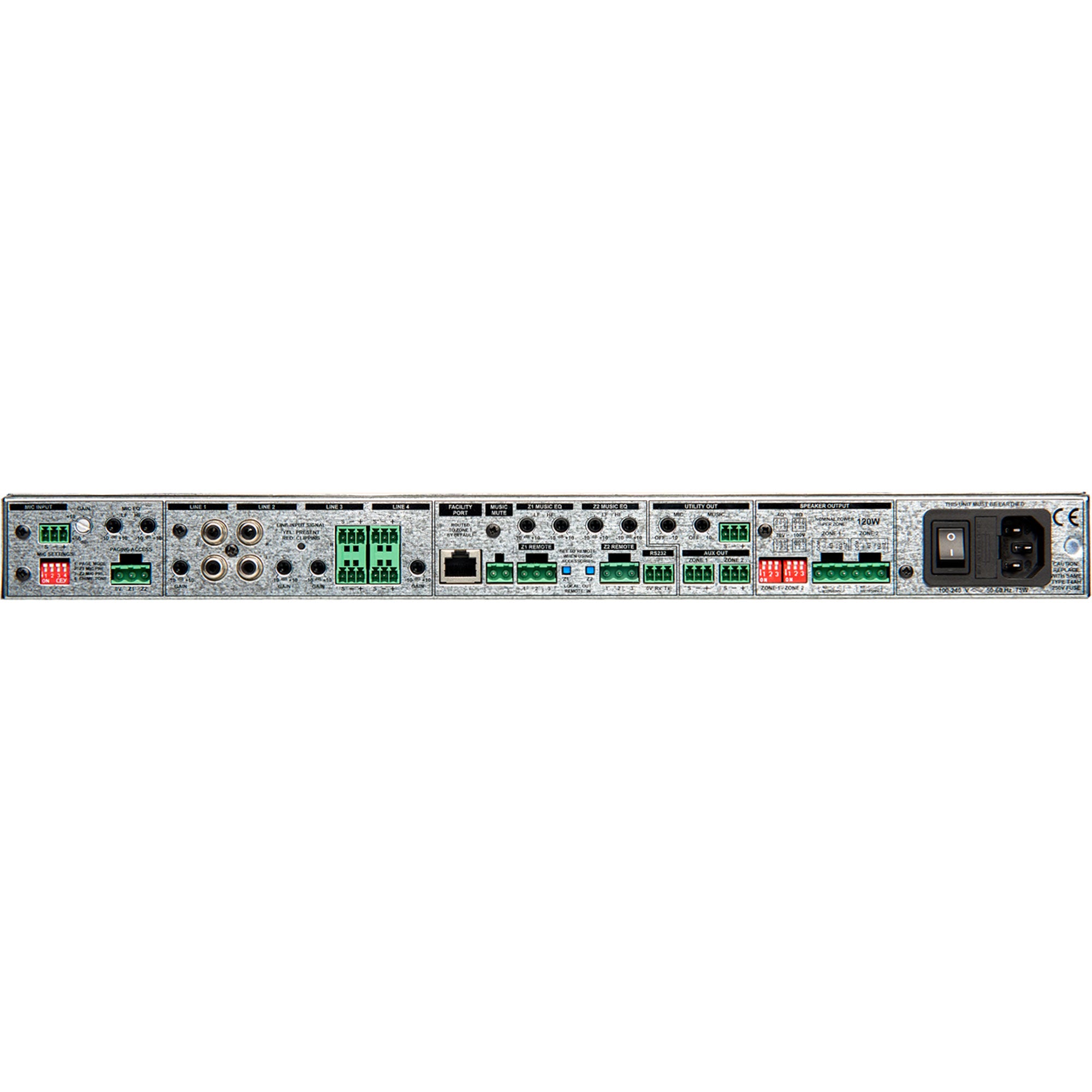 Cloud 24-120 2 Zone Integrated Mixer Amplifier (2 x 120W)