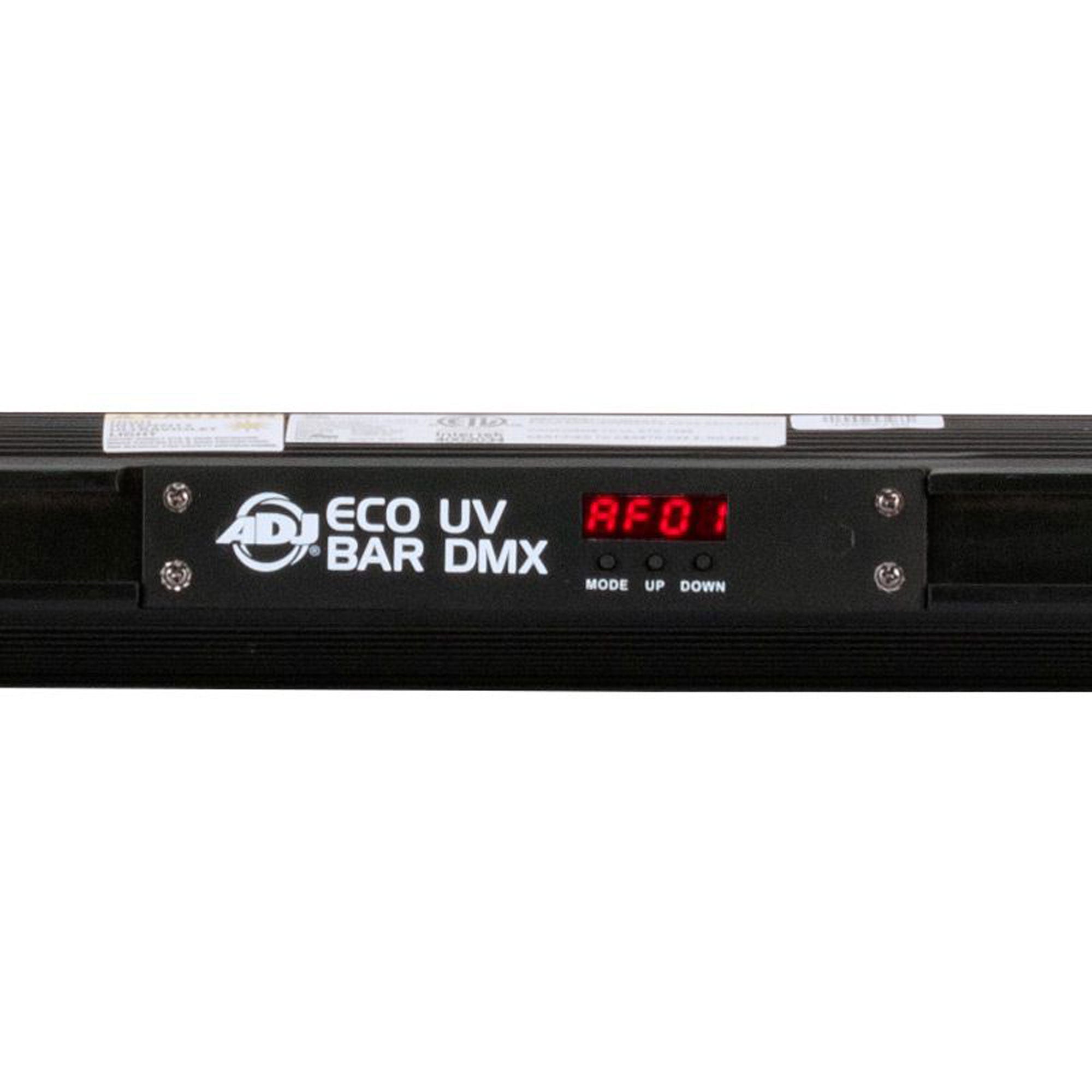 American DJ ECO UV Bar DMX Ultraviolet LED Black Light Fixture with DMX-512 Control