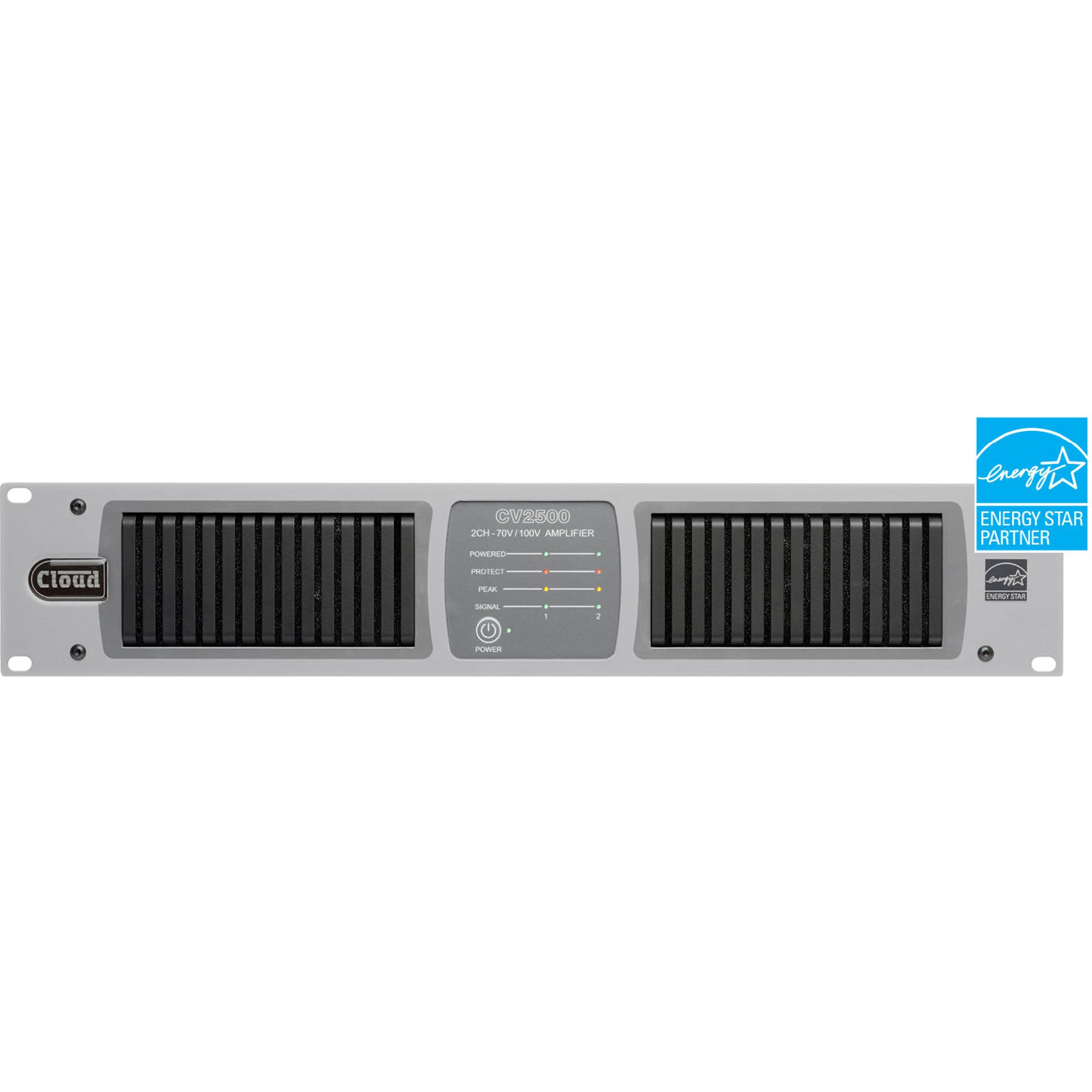 Cloud CV2500 2 Channel 500w Per Output Channel 70/100v Digital DSP Amplifier