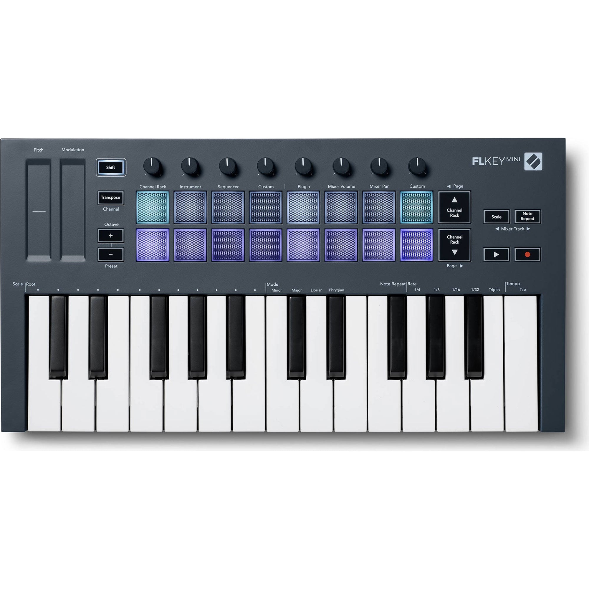 Novation FLkey Mini USB MIDI Keyboard Controller for FL Studio (25-Mini Keys)