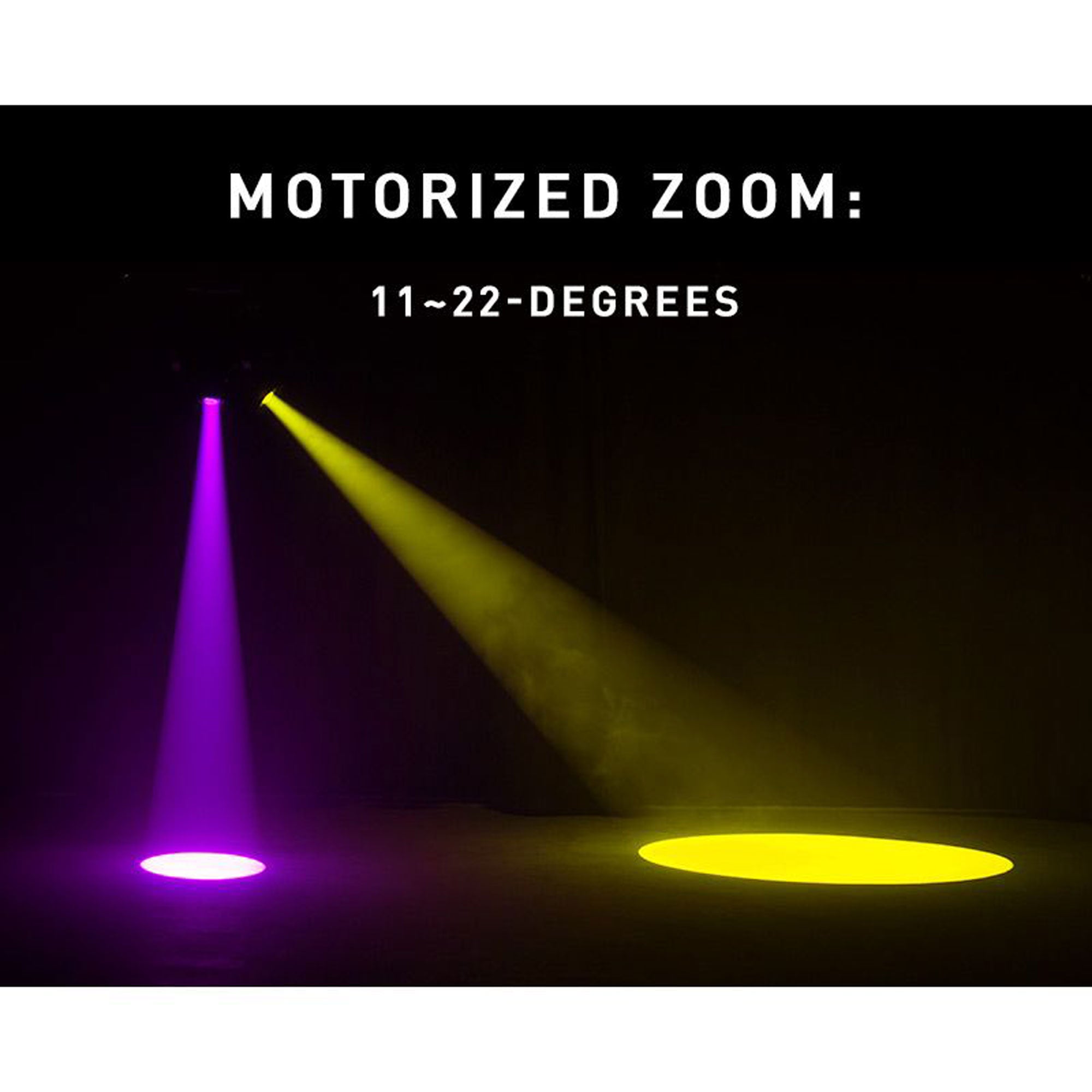 American DJ Focus Spot 4Z 200W LED Moving Head Light with Motorized Focus & Zoom (Pearl White)