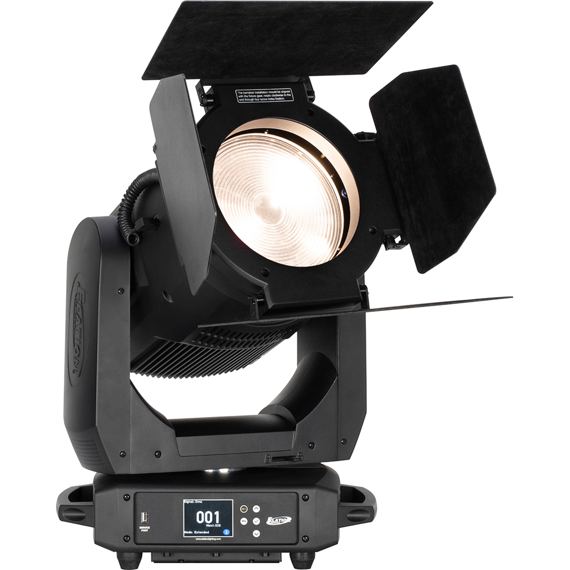 Elation FUZE WASH 500 Moving Head RGBMA LED Wash Light Fixture with Zoom (Black)