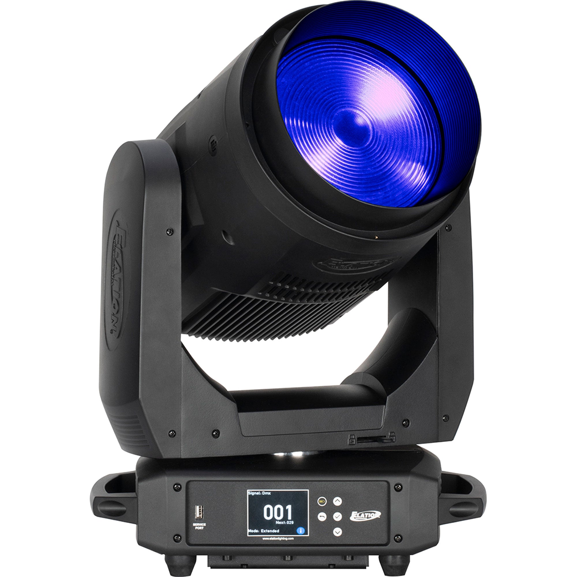 Elation FUZE WASH 500 Moving Head RGBMA LED Wash Light Fixture with Zoom (Black)