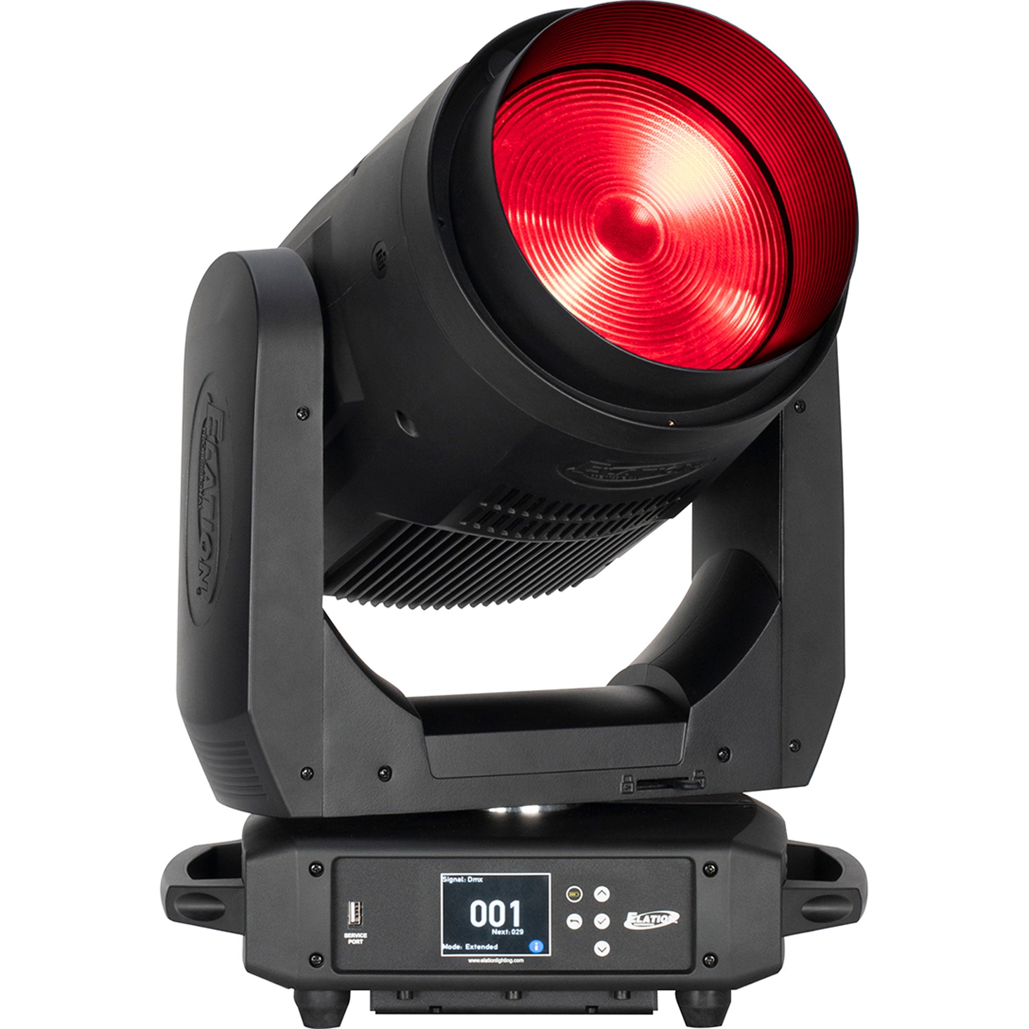 Elation FUZE WASH 500 Moving Head RGBMA LED Wash Light Fixture with Zoom (Black)