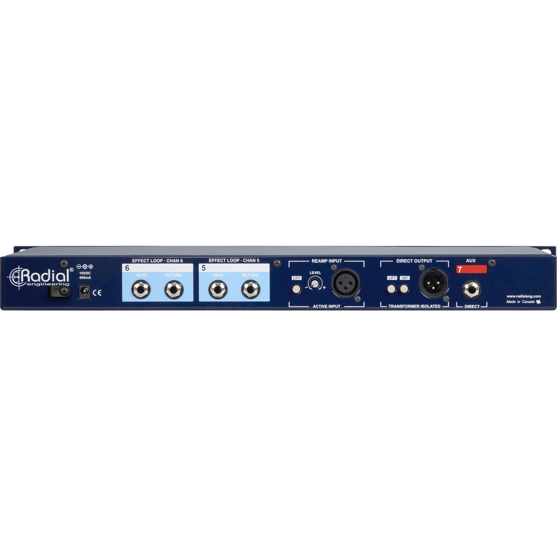 Radial Engineering JD7 1x7 Guitar Signal Distribution Amplifier