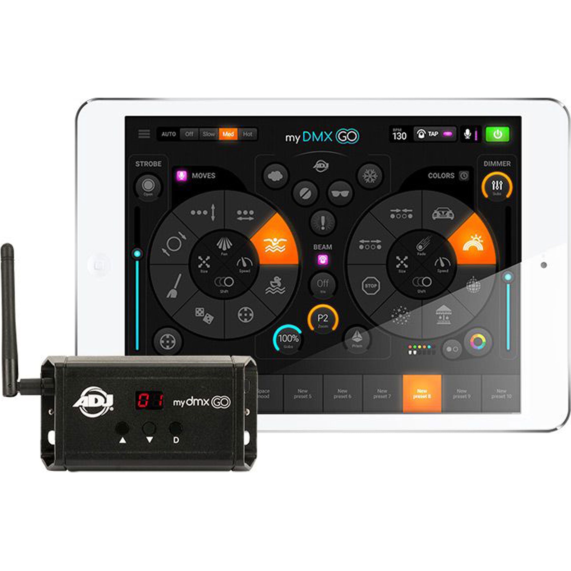 American DJ mydmx GO DMX Lighting Control System