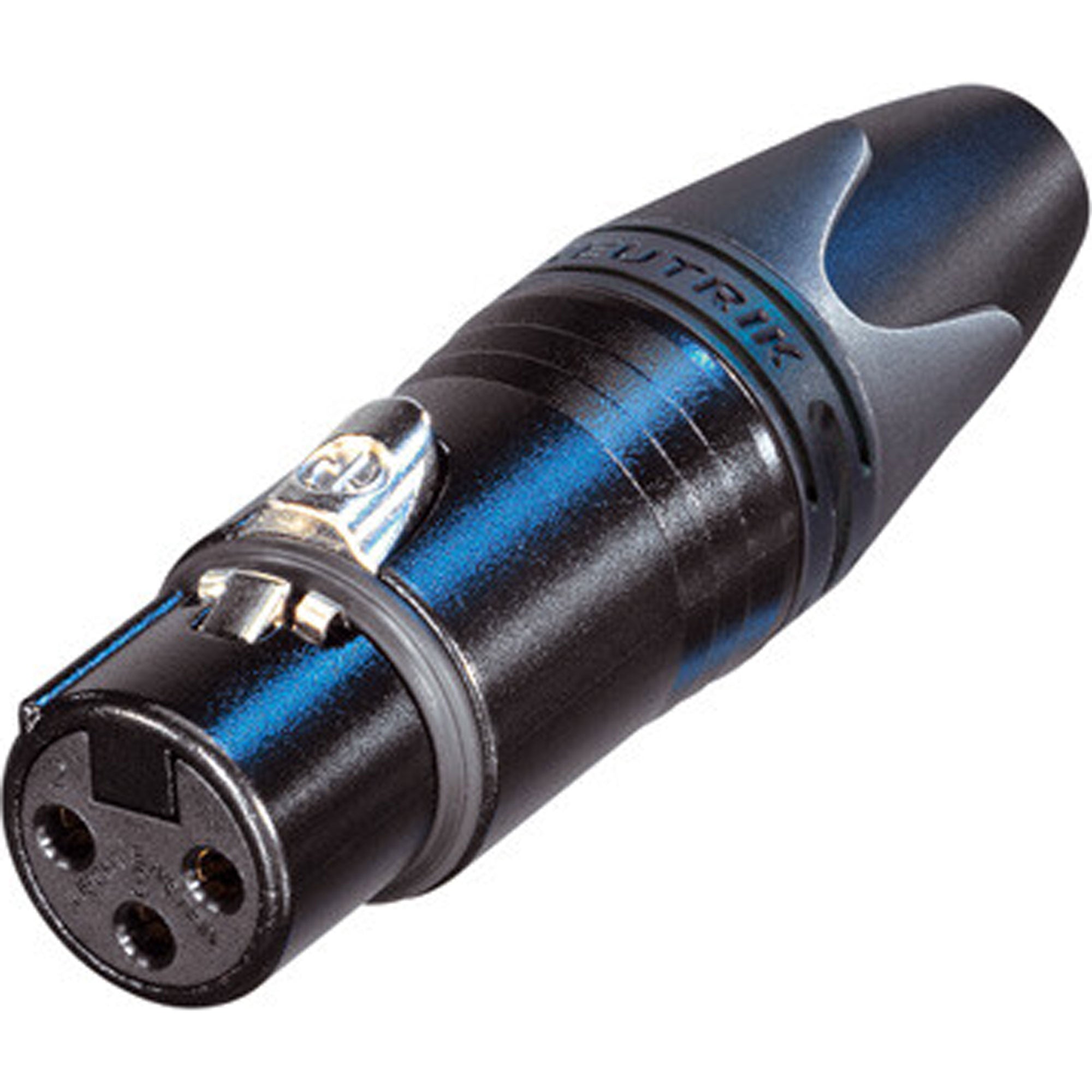 Neutrik NC3FXX-B Female 3-Pin XLR Cable Connector (Black/Gold)