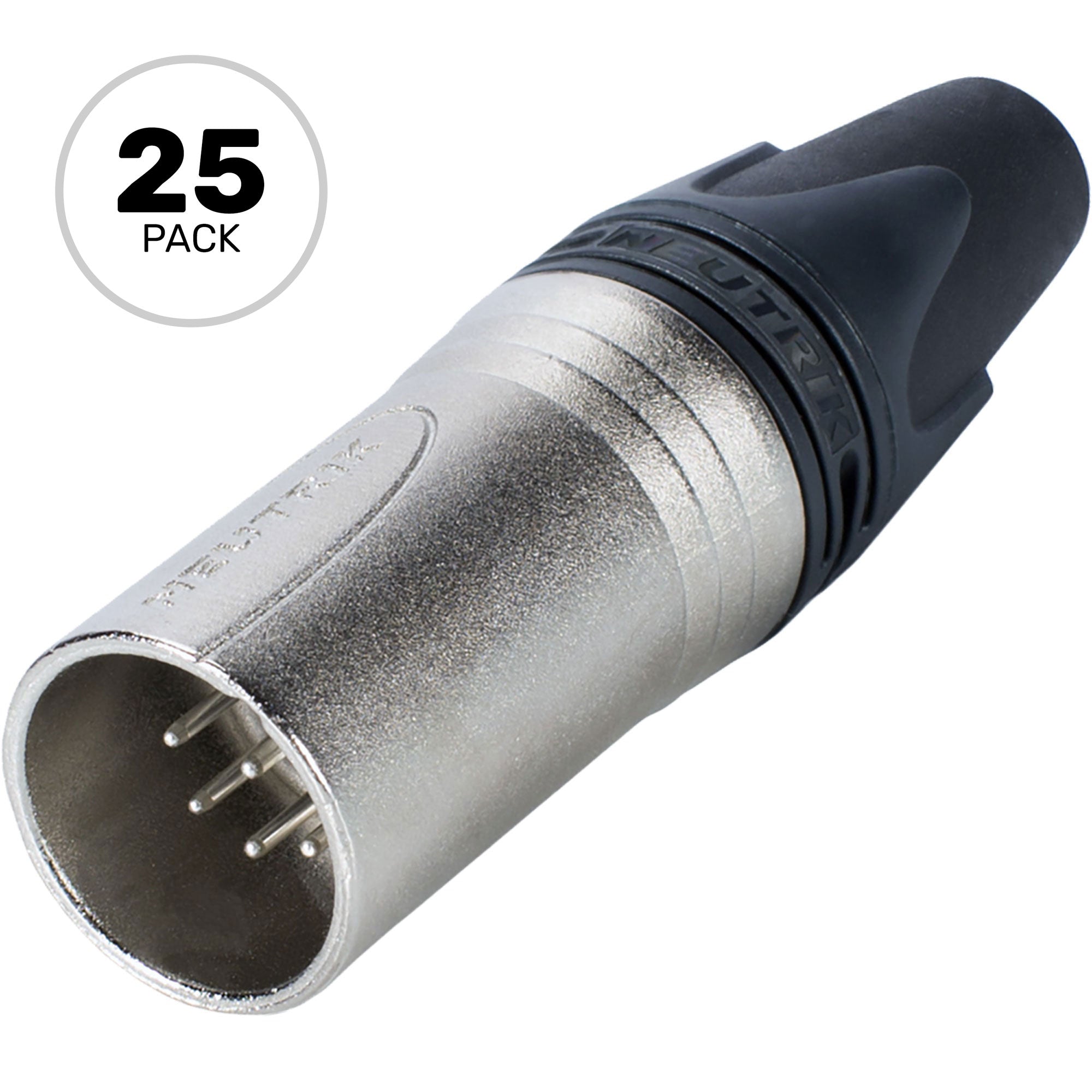 Neutrik NC7MXX Male 7-Pin XLR Cable Connector (Nickel/Silver, Box of 25)