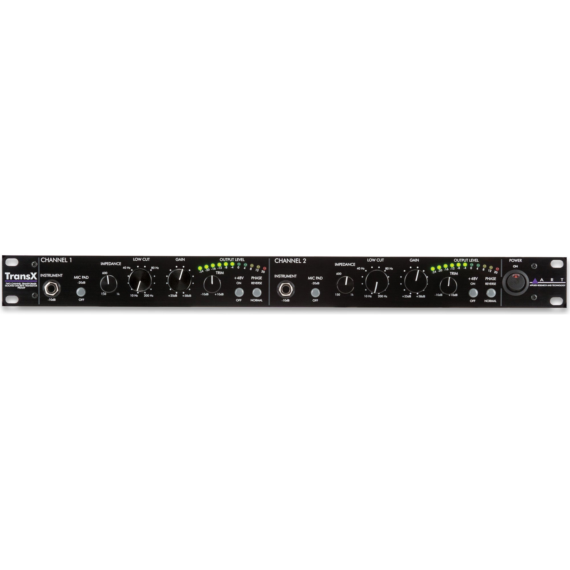 ART TransX Two-Channel Microphone Preamp