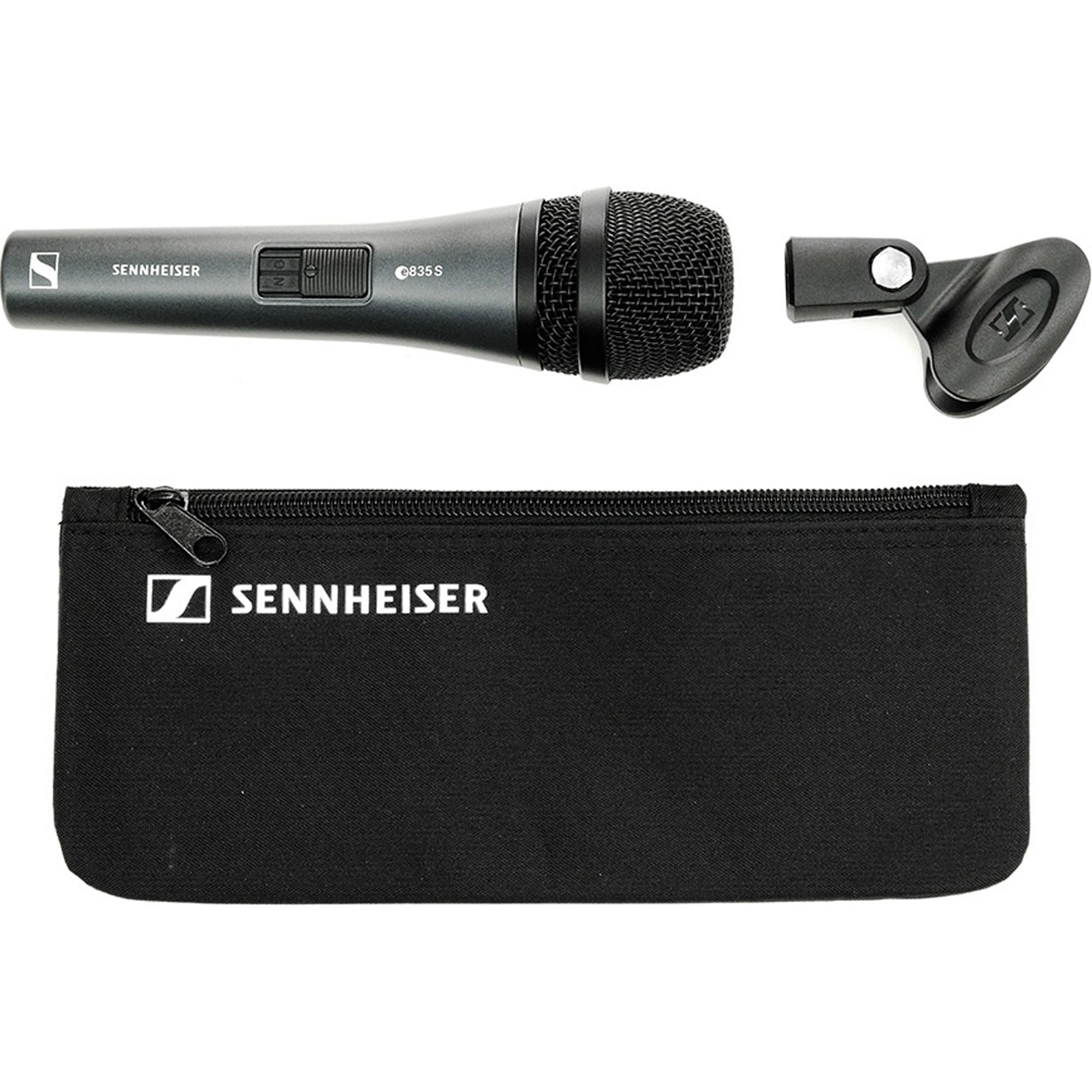 Sennheiser e 835-S Handheld Cardioid Dynamic Vocal Microphone with On/Off Switch