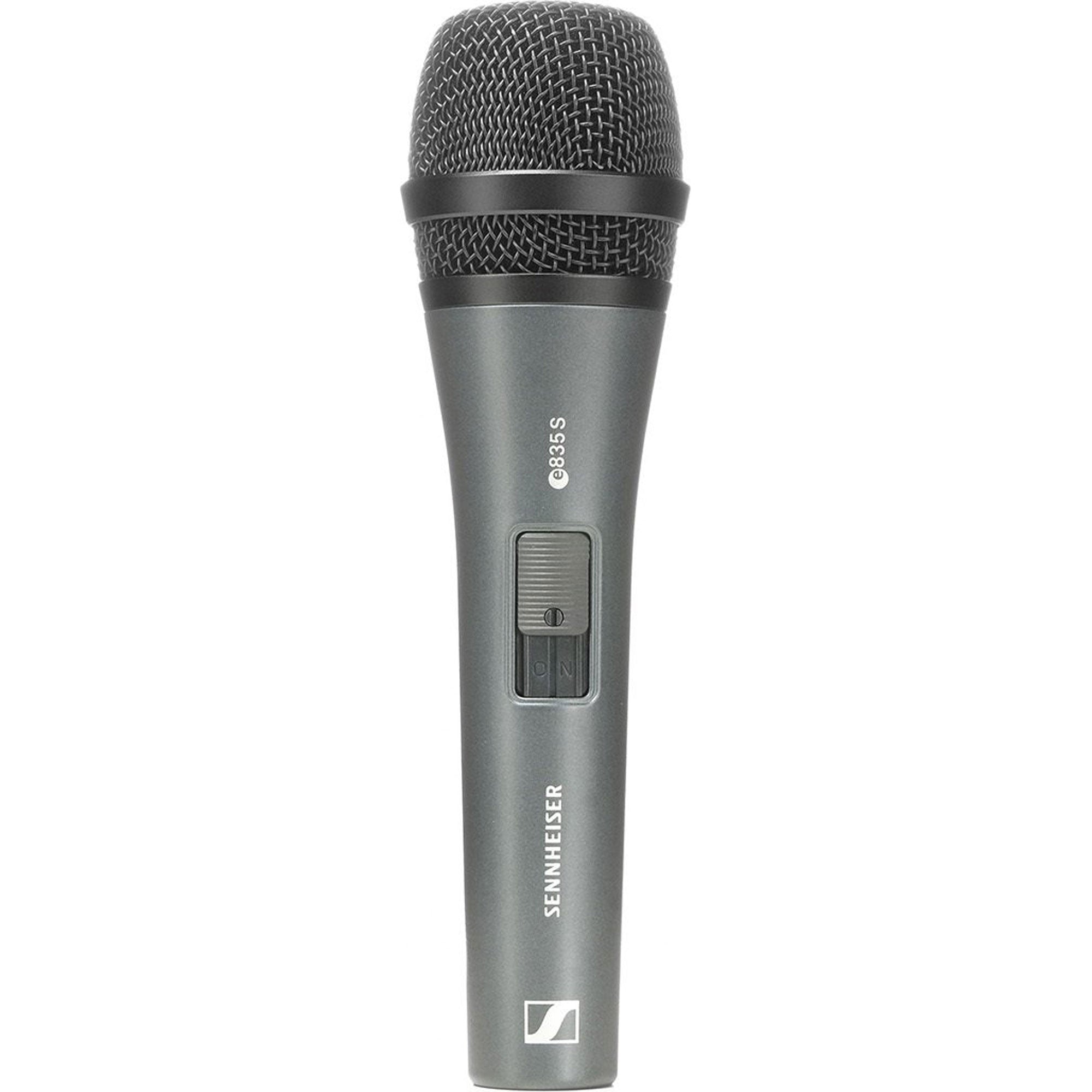 Sennheiser e 835-S Handheld Cardioid Dynamic Vocal Microphone with On/Off Switch