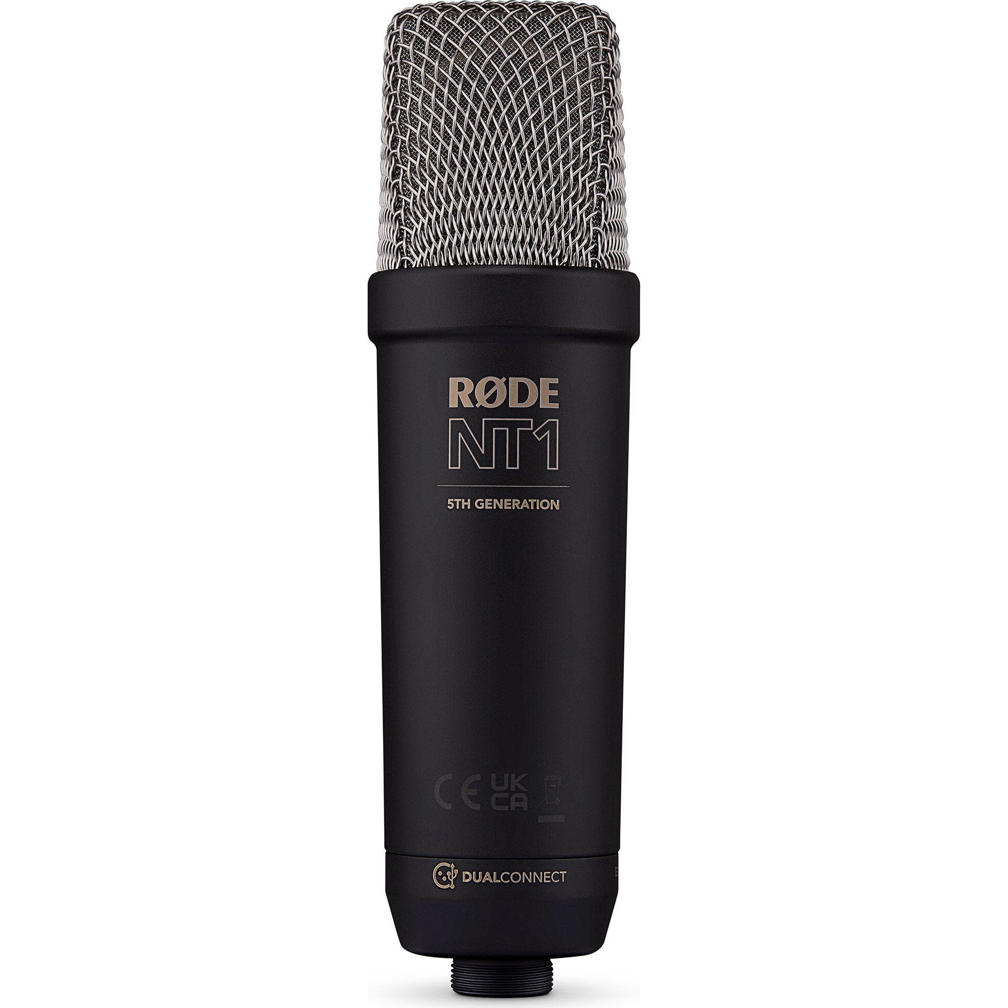 Rode NT1 5th Generation Large-Diaphragm Cardioid Condenser XLR/USB Microphone (Black)