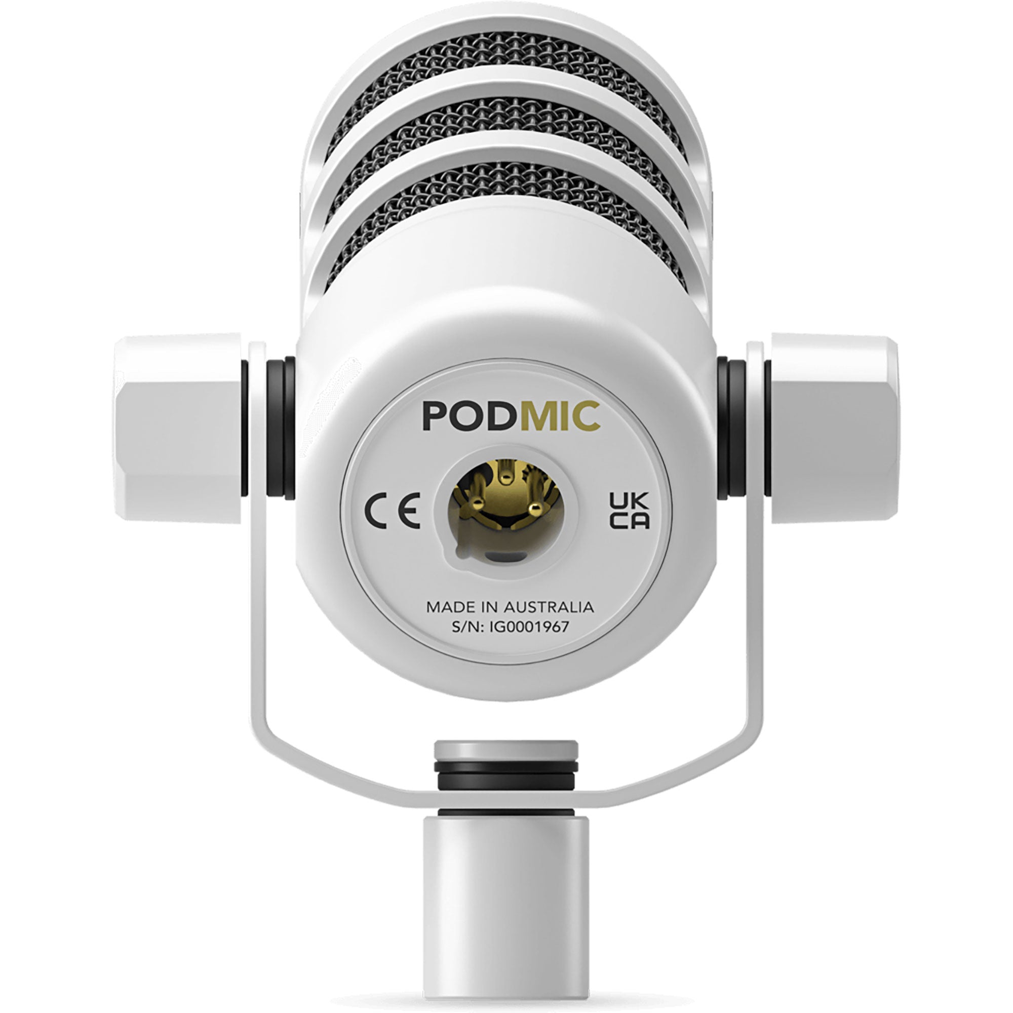 Rode PodMic Dynamic Podcasting & Broadcasting Microphone (White)