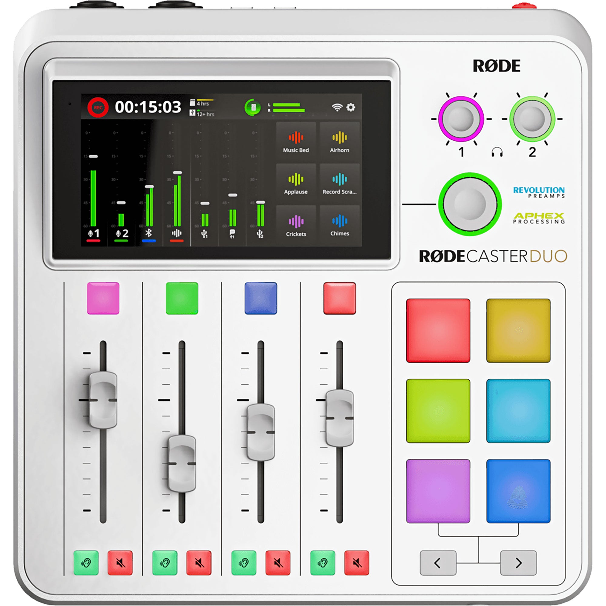 Rode RODECaster Duo Integrated Audio Production Studio (White)