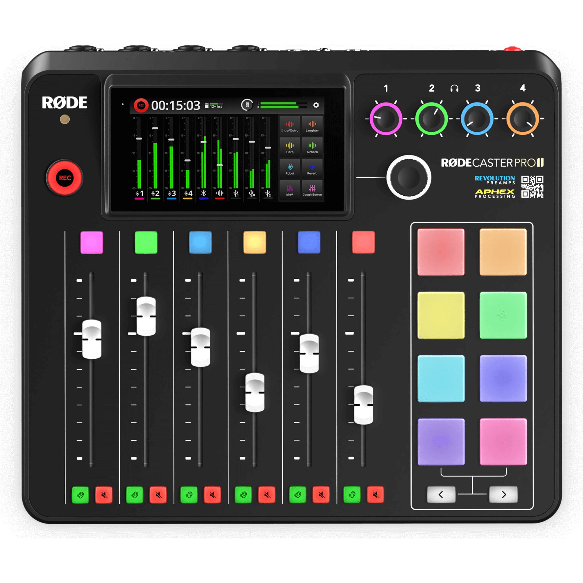 Rode RODECaster Pro II Integrated Audio Production Studio (Black)