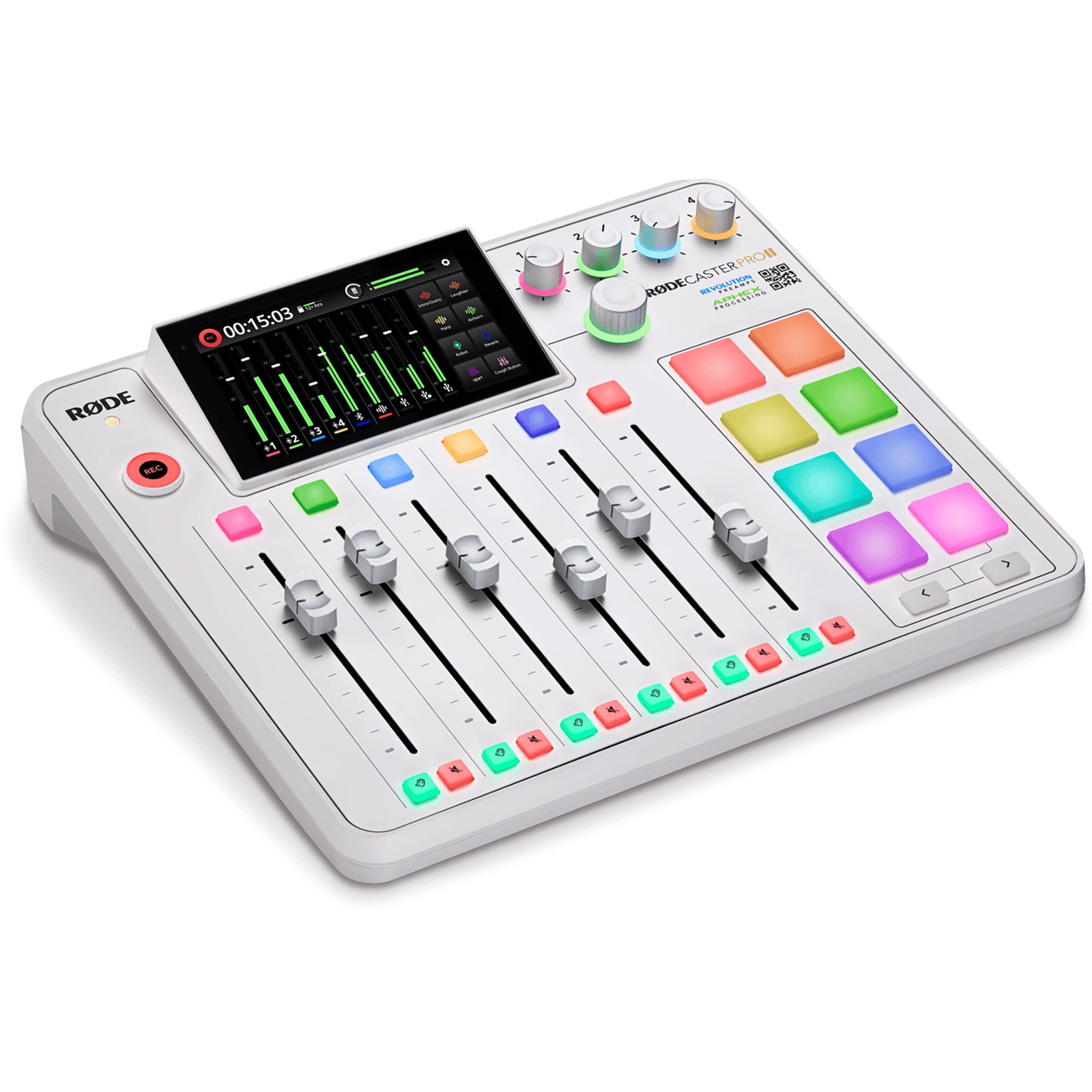 Rode RODECaster Pro II Integrated Audio Production Studio (White)