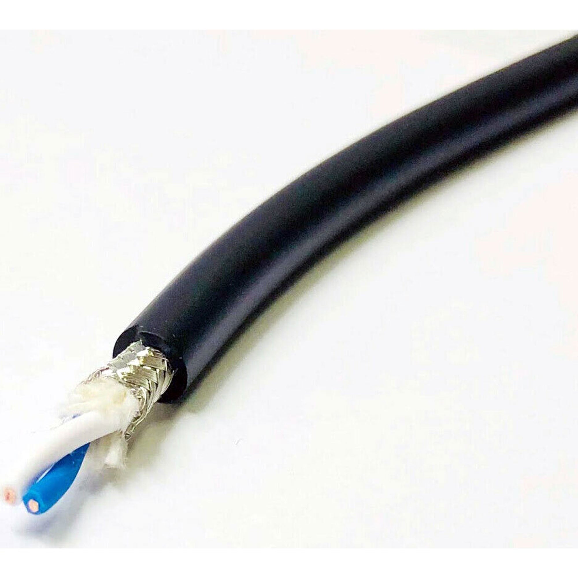 Canare L-2T2S 2-conductor Microphone Cable (Black, By the Foot)