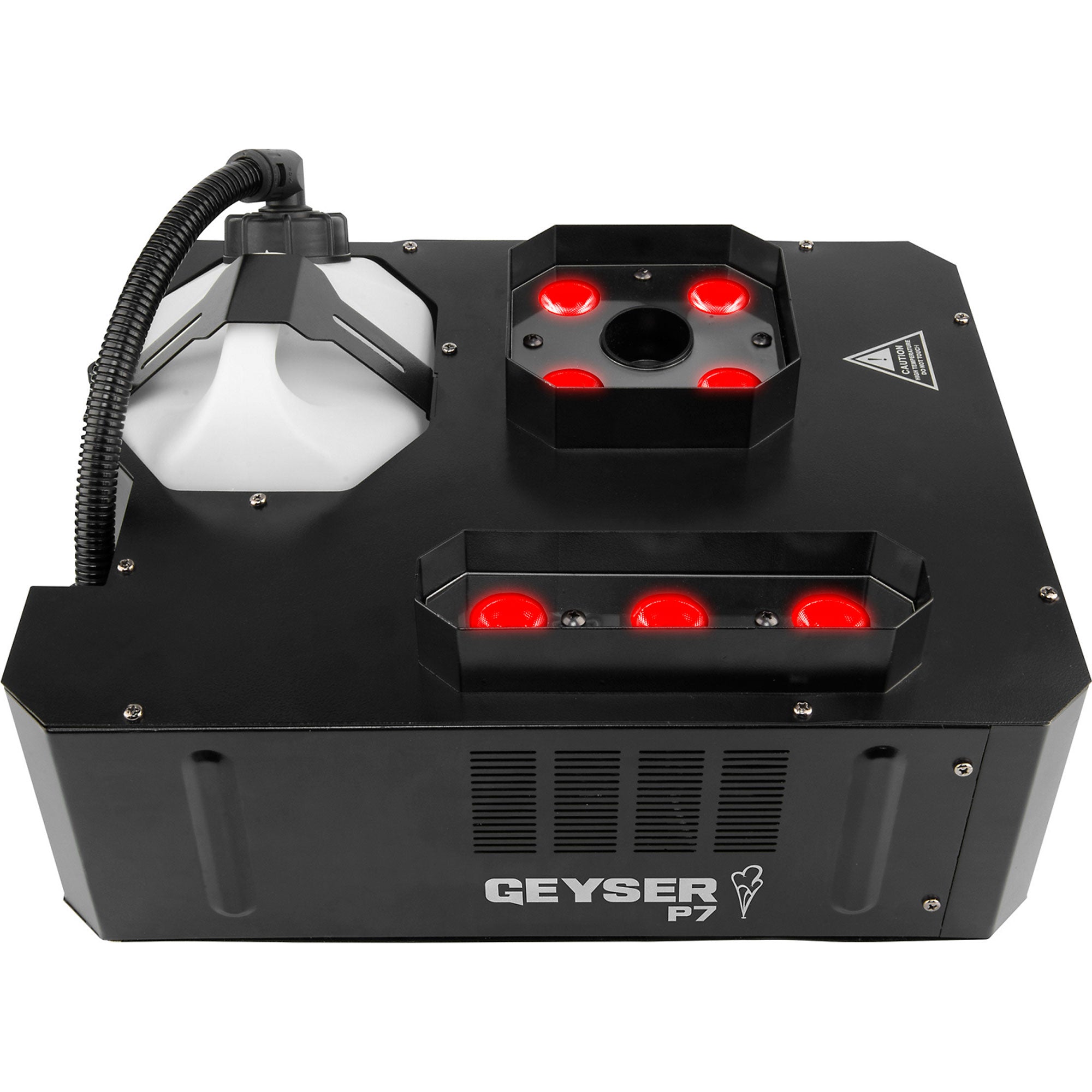 Chauvet DJ Geyser P7 RGBA+UV LED Pyrotechnic-Like Effect Fog Machine with 7 LEDs