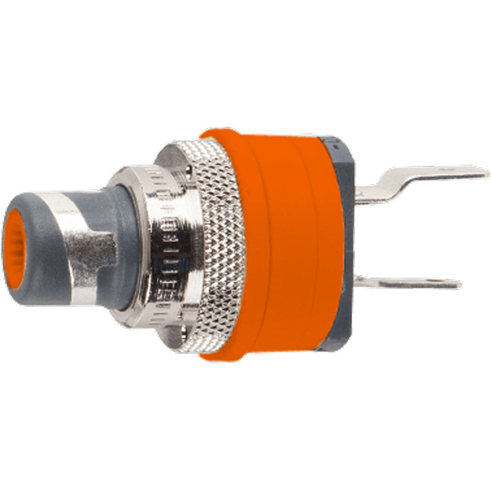 WBT 0210-Ag-Ms Nextgen Pure Silver RCA Female Socket Jack with Metal Nut (Single, Orange)