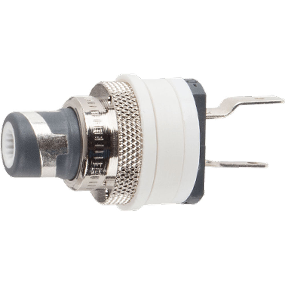 WBT 0210-Ag-Ms Nextgen Pure Silver RCA Female Socket Jack with Metal Nut (Single, White)