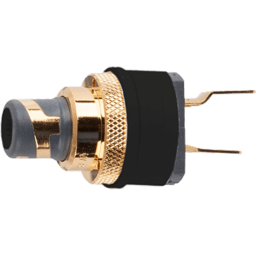 WBT 0210-Cu-Ms Nextgen Gold Plated RCA Female Socket Jack with Metal Nut (Single, Black)