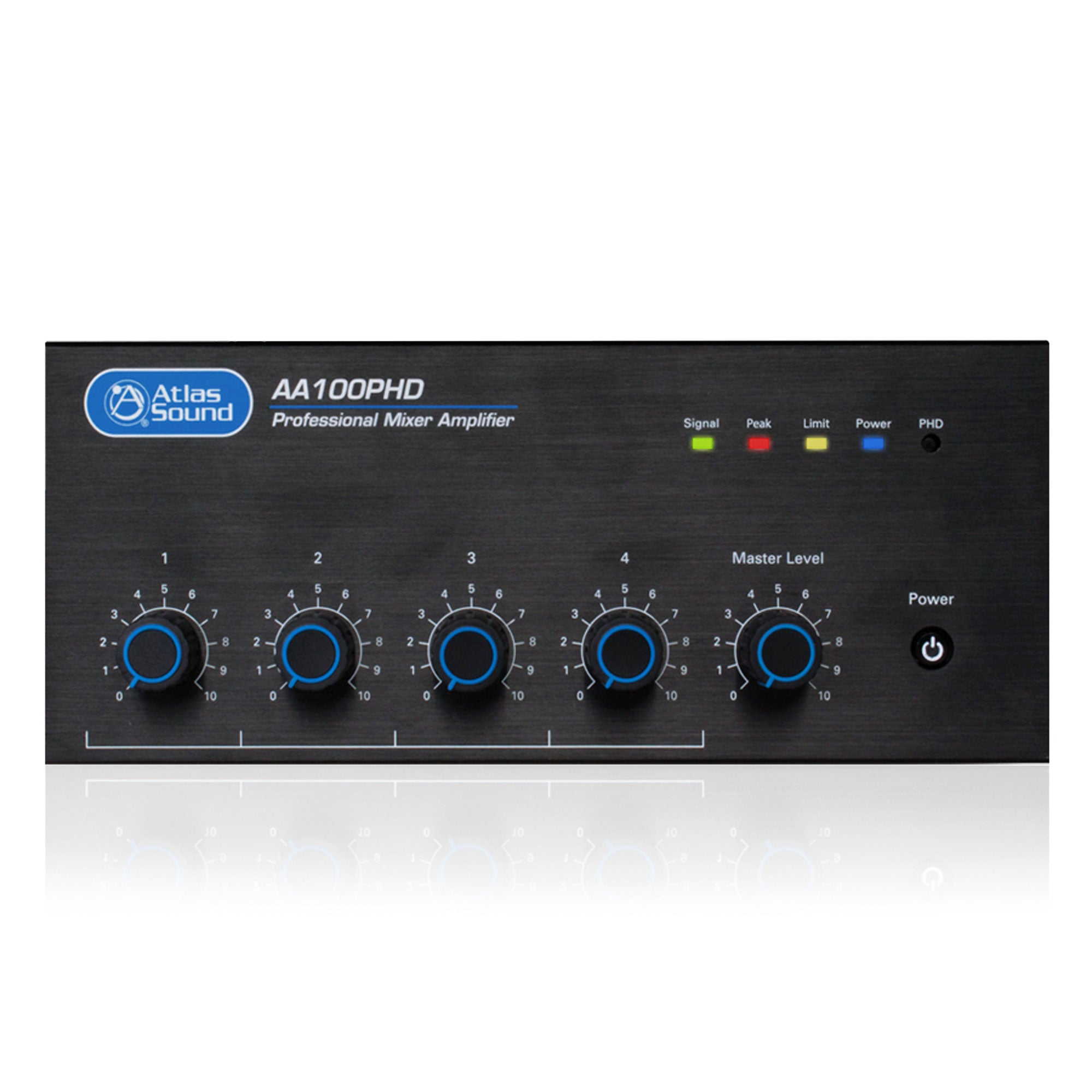 AtlasIED AA100PHD 4-Input, 100-Watt Mixer Amplifier with Automatic System Test