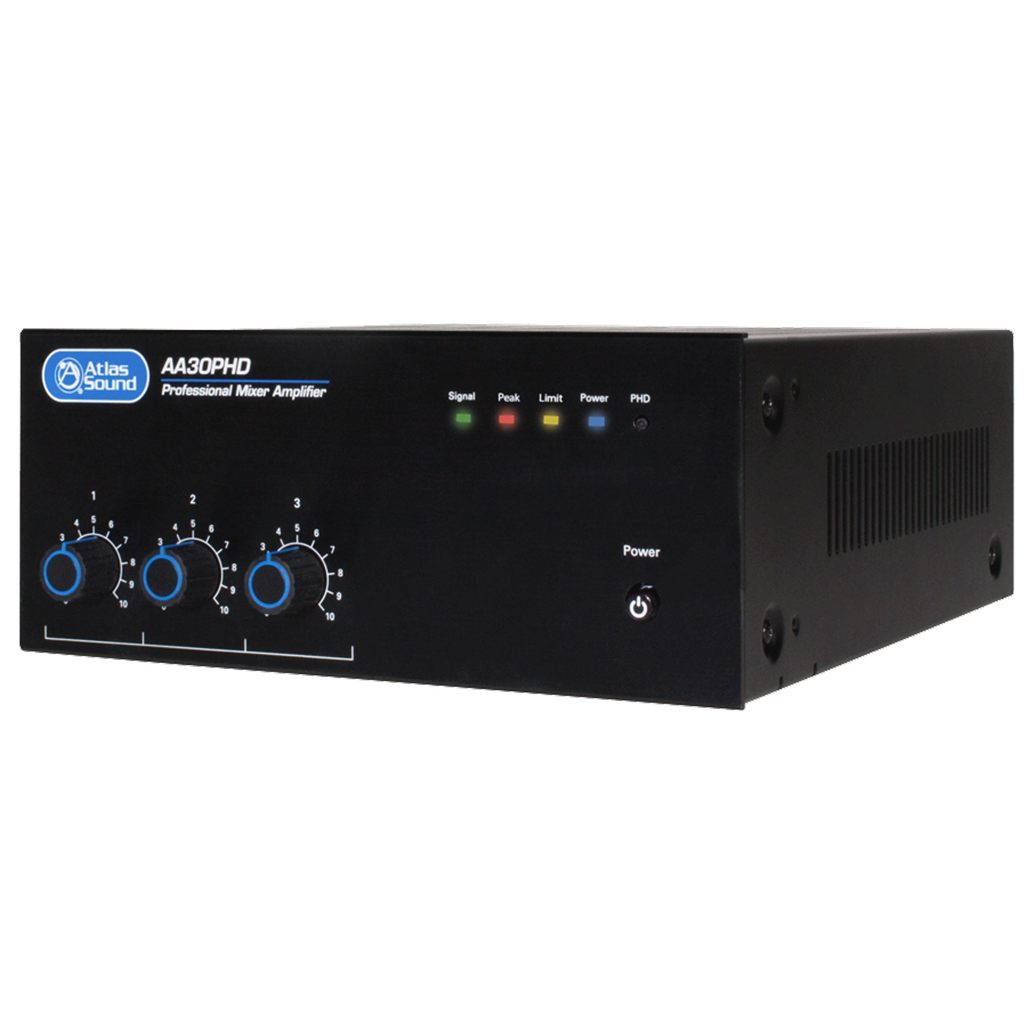 AtlasIED AA30PHD 3-Input, 30-Watt Mixer Amplifier with Automatic System Test