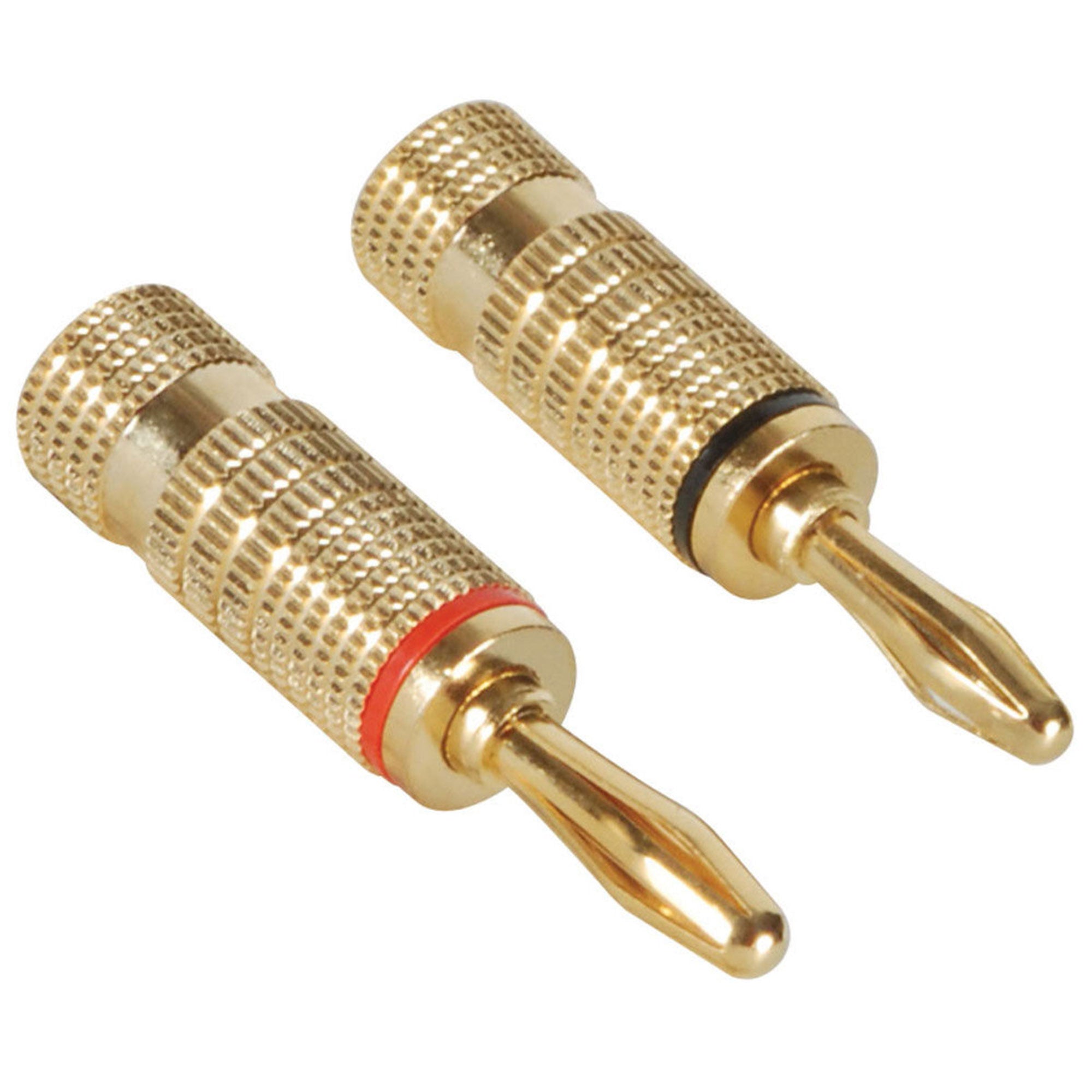 Performance Audio Banana Plugs with Dual Set Screws (1 Pair)