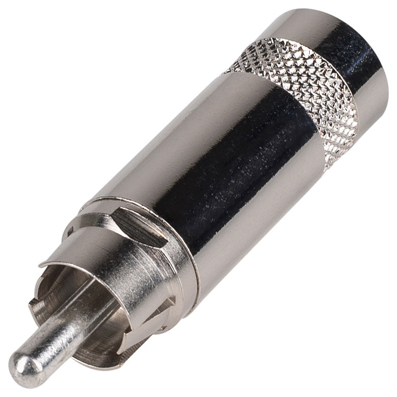 Neutrik Rean NYS352 Male RCA Phono Plug (Nickel/Silver)