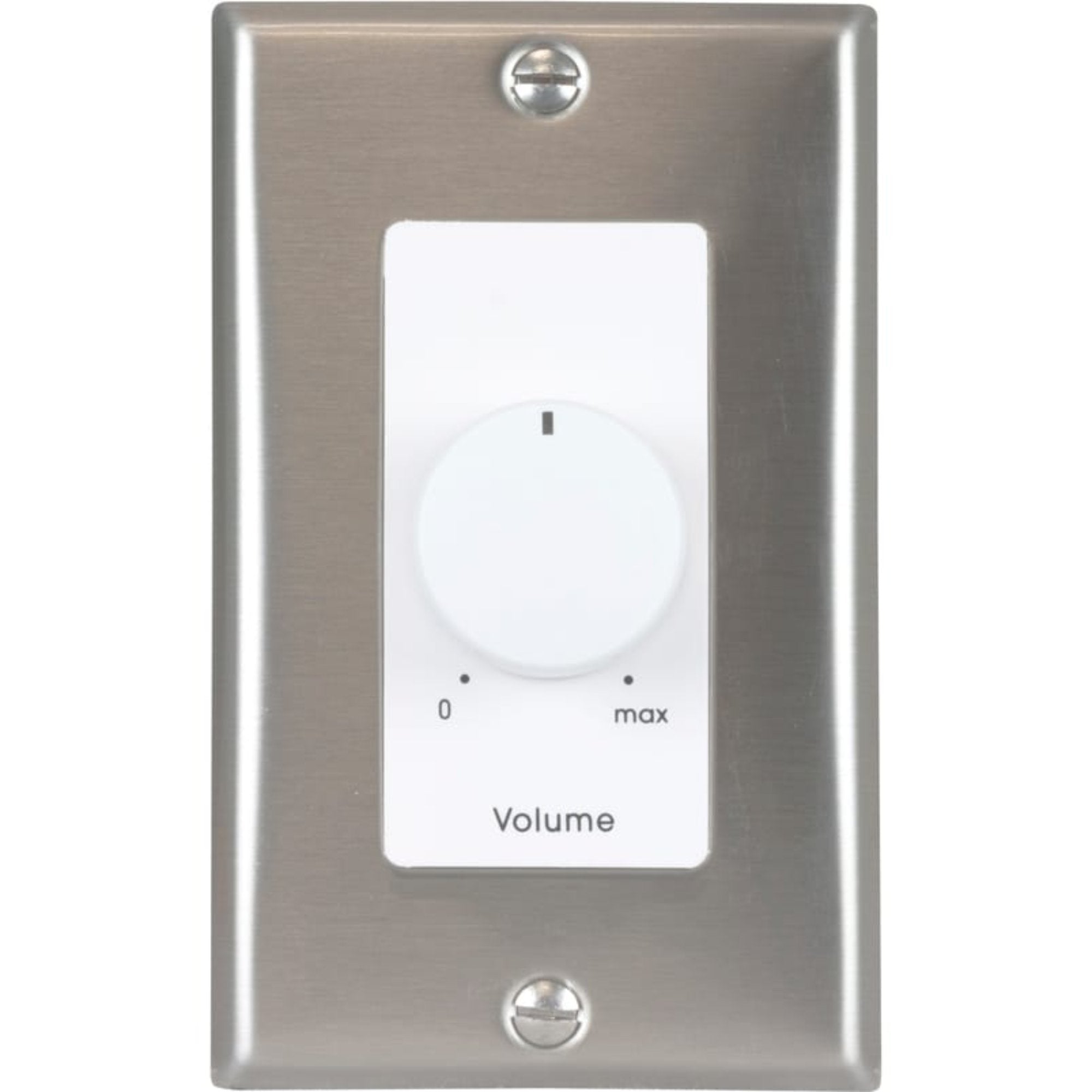 Lowell 100LVC-DSW Single Gang 100W Volume Attenuator (Decora Stainless & White)