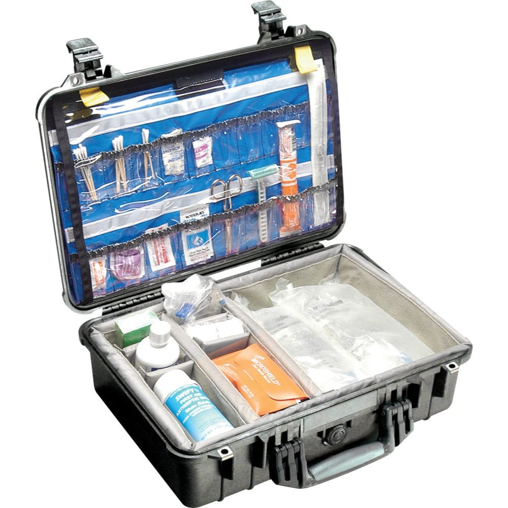 Pelican 1500EMS Protector Case with EMS Organizer and Dividers (Black)